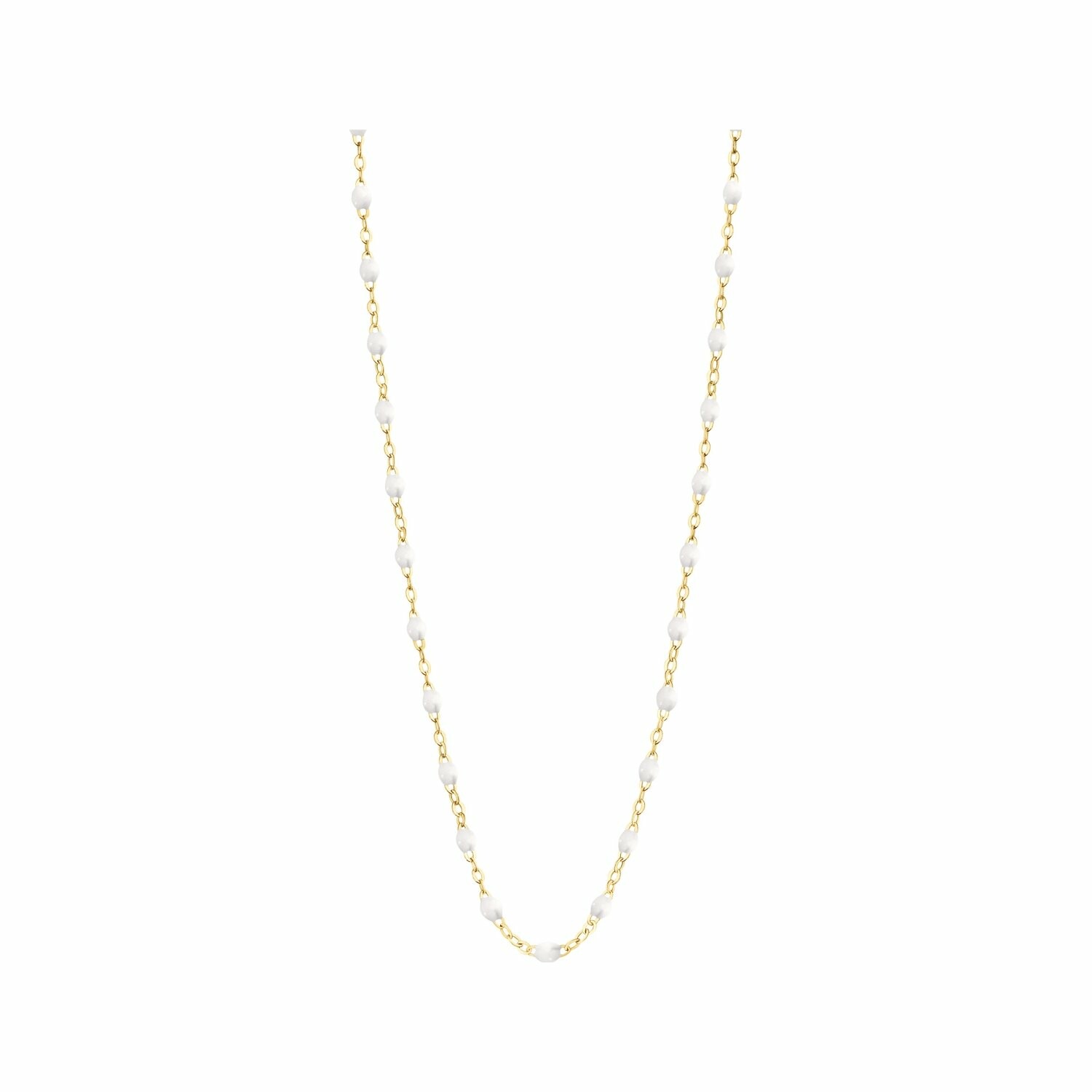 Achat Collier Gigi Clozeau Classique en or jaune et résine blanche, 42cm