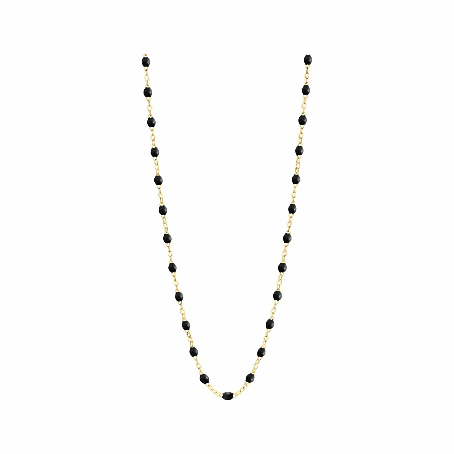 Achat Collier Gigi Clozeau Classique en or jaune et résine noire, 42cm