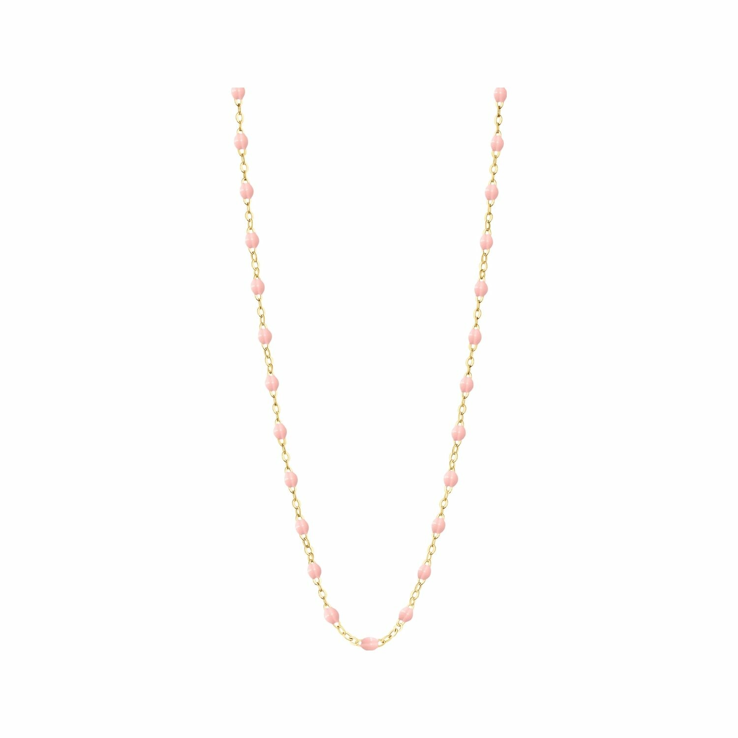 Achat Collier Gigi Clozeau Classique en or jaune et résine rose bébé, 42cm