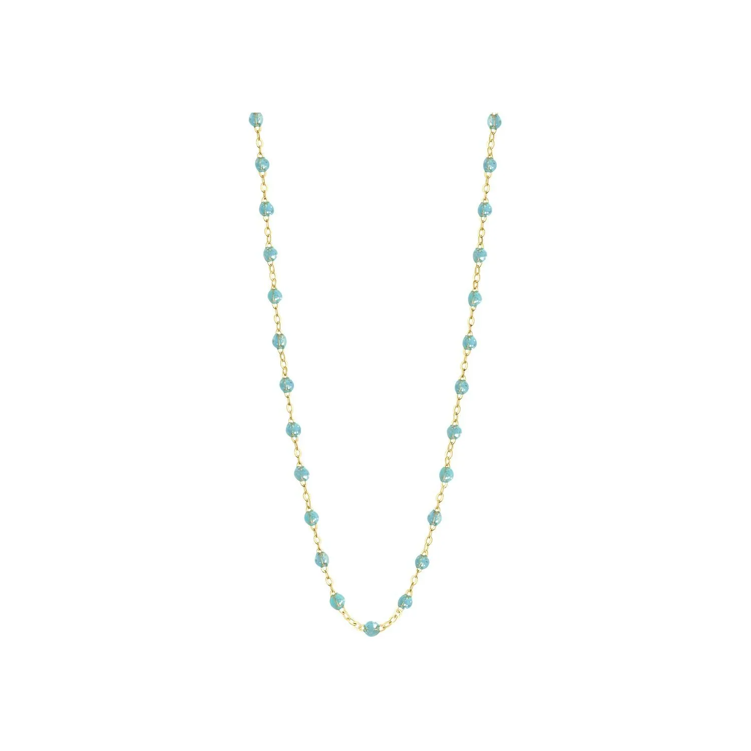 Achat Collier Gigi Clozeau Classique en or jaune et résine aqua, 42cm