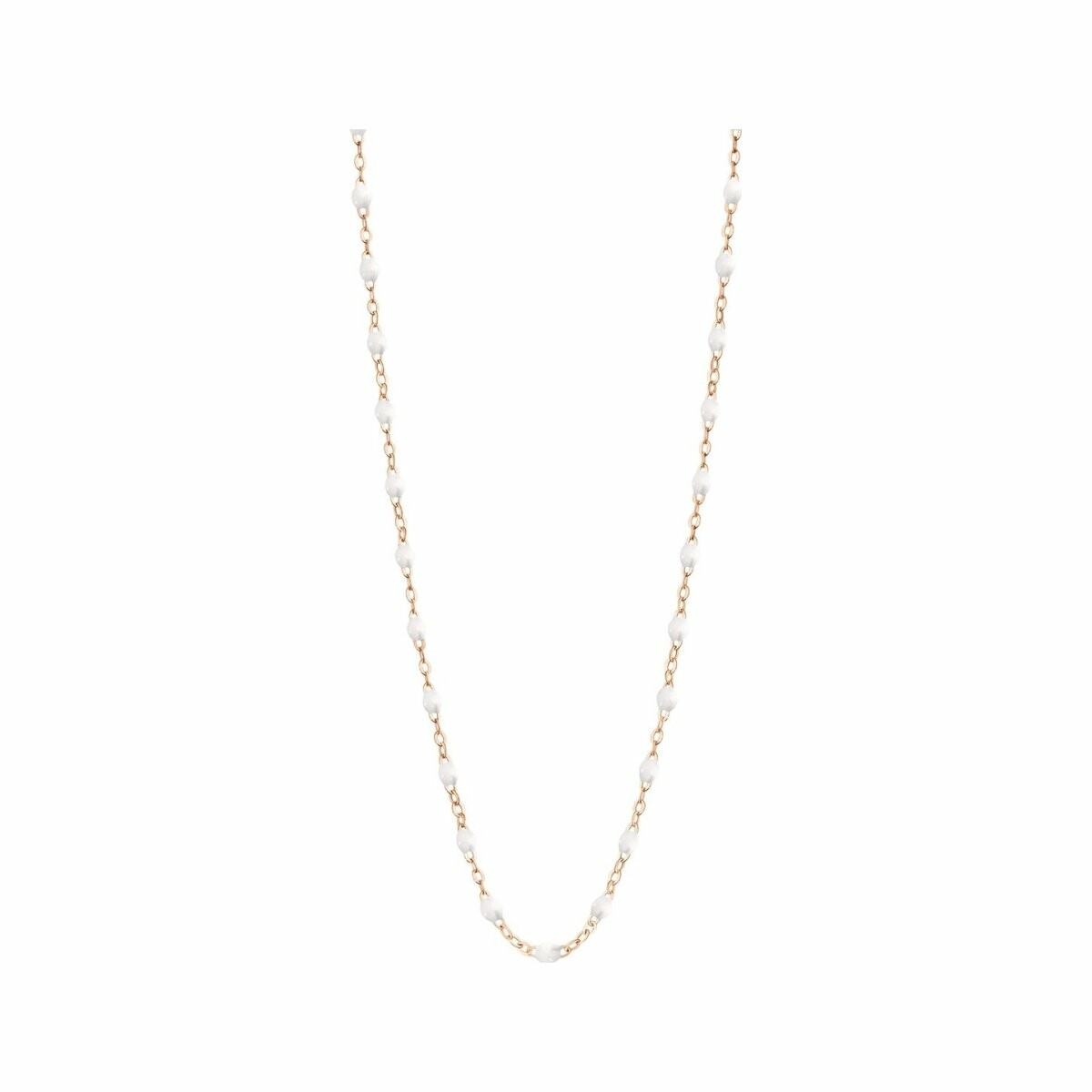 Achat Collier Gigi Clozeau Classique en or rose et résine blanche, 45cm