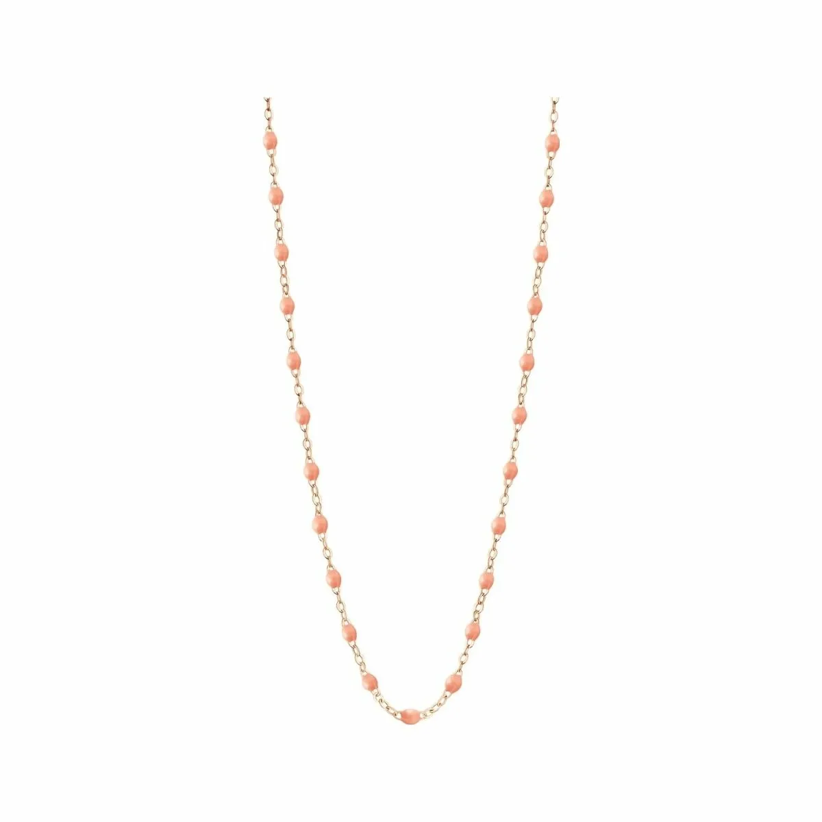 Collier Gigi Clozeau Classique en or rose et résine saumon, 50cm B1GI001R4850XX - Rigal