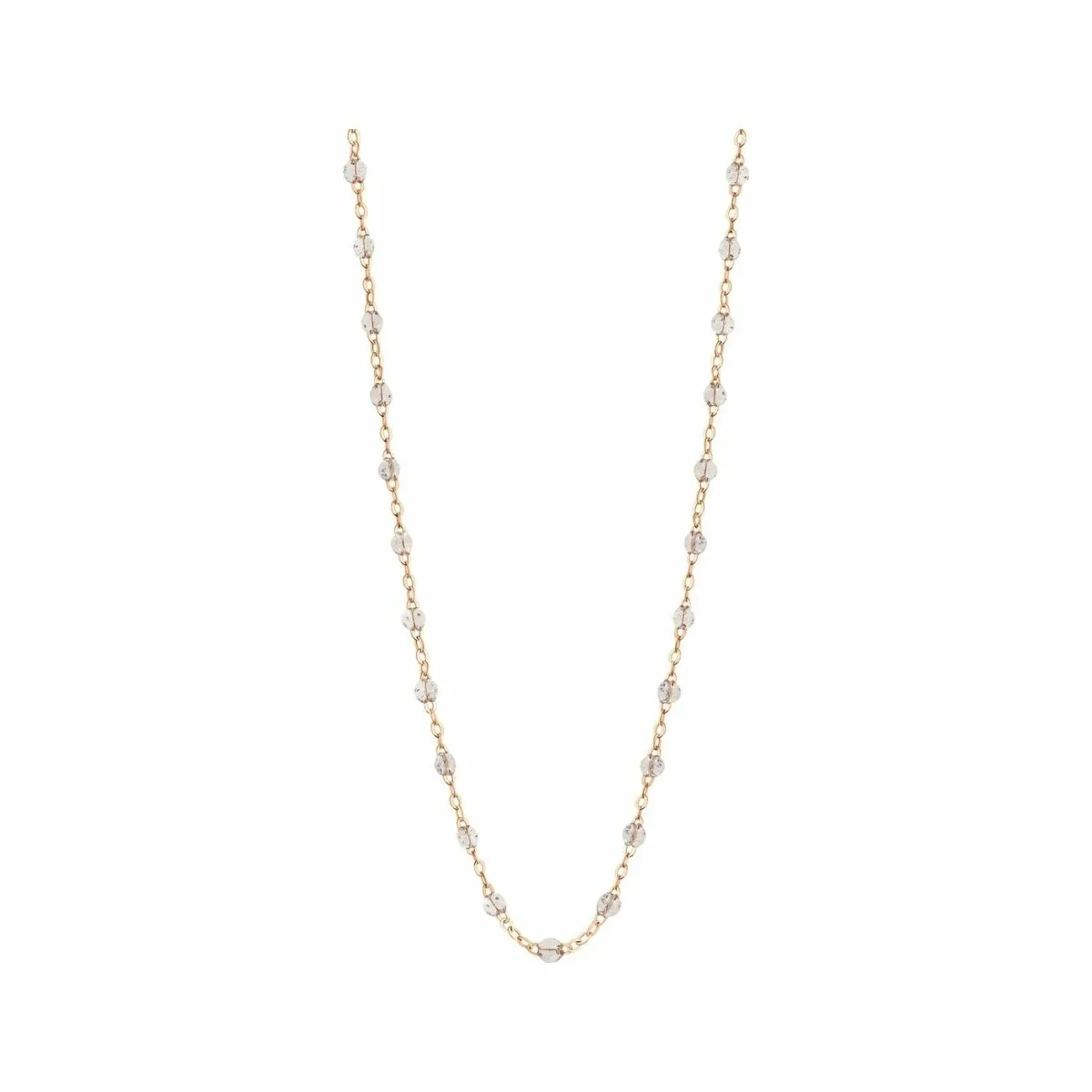 Achat Collier Gigi Clozeau Classique en or rose et résine sparkle, 50cm