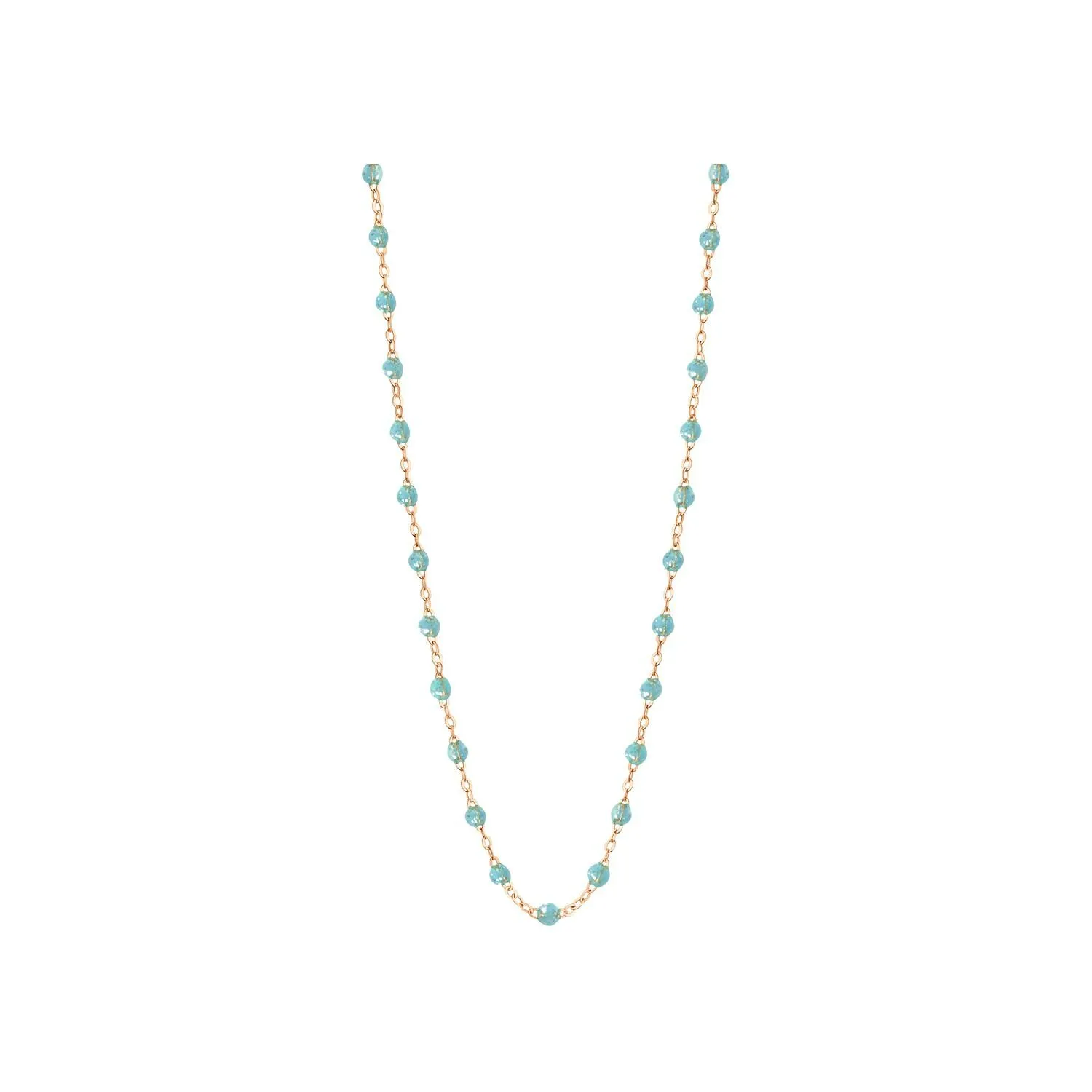 Achat Collier Gigi Clozeau Classique en or rose et résine aqua, 50cm