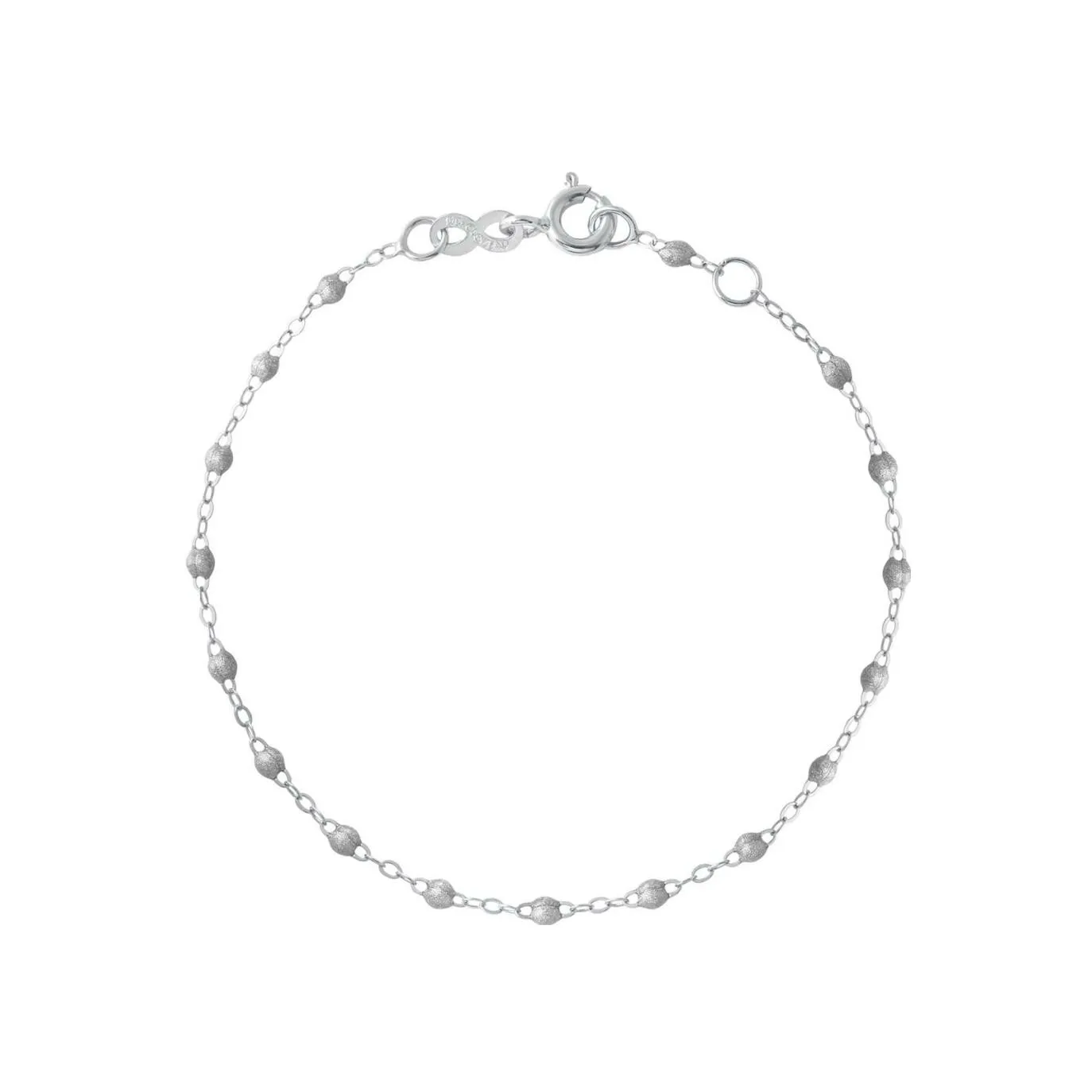 Achat Bracelet Gigi Clozeau Classique en or blanc et résine argent, 17cm