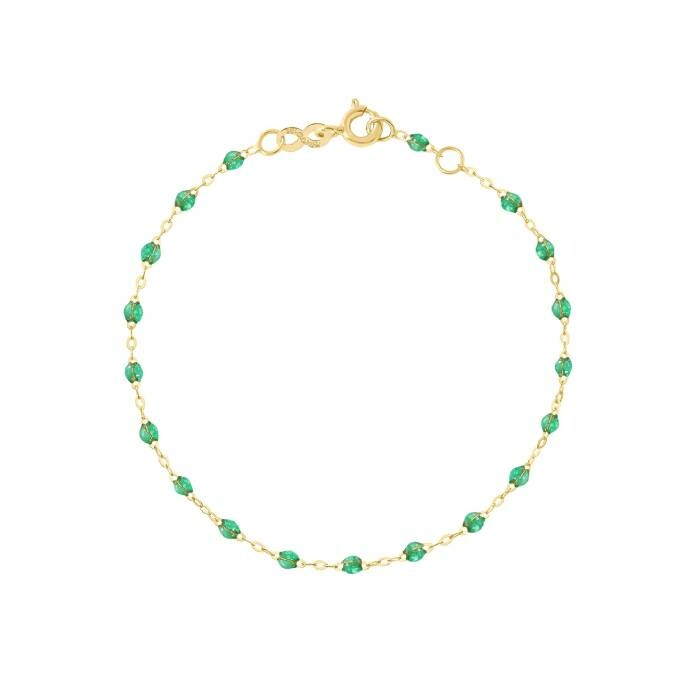 Achat Bracelet Gigi Clozeau Classique en or jaune et résine menthe, 17cm