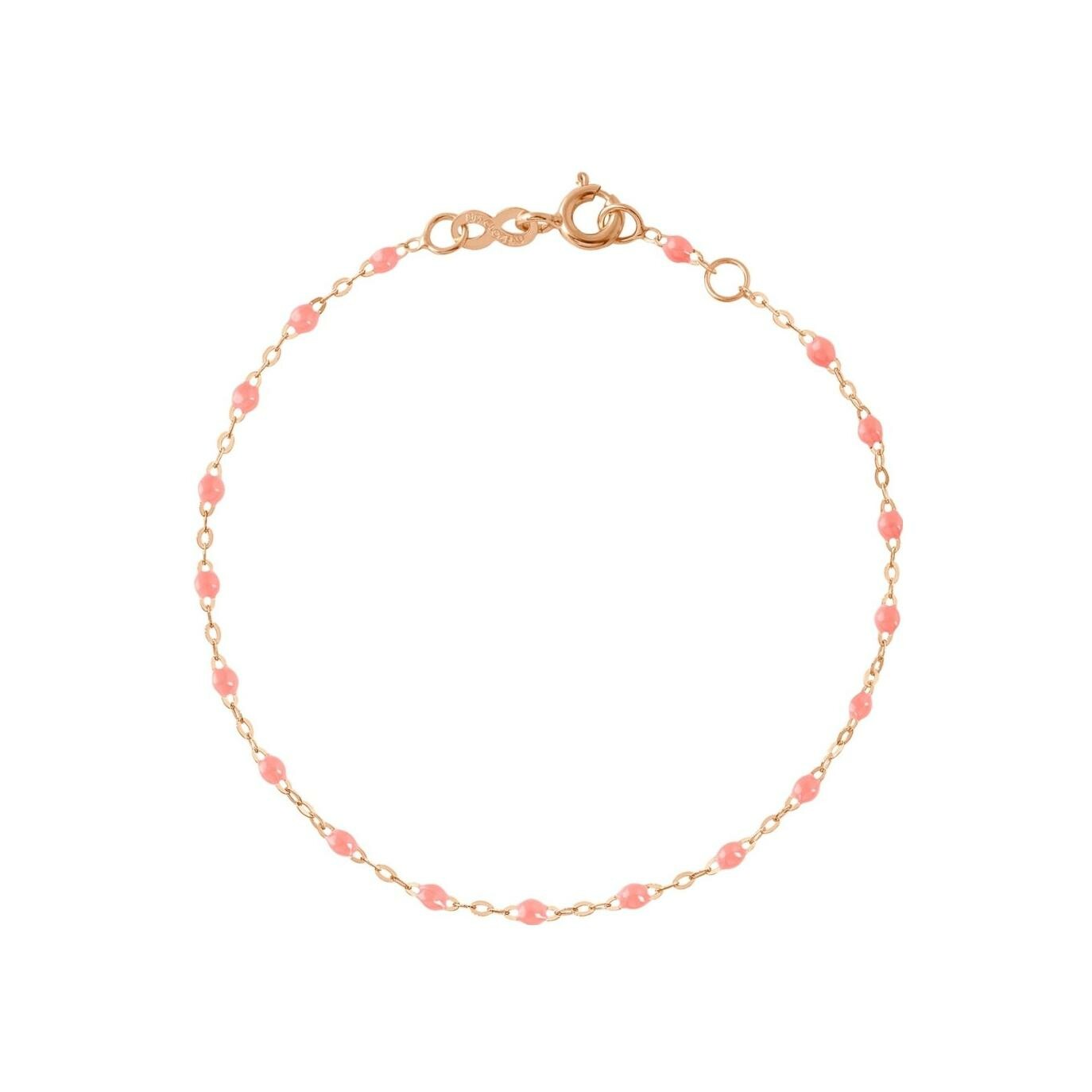 Achat Bracelet Gigi Clozeau Classique en or rose et résine fuchsia, 17cm