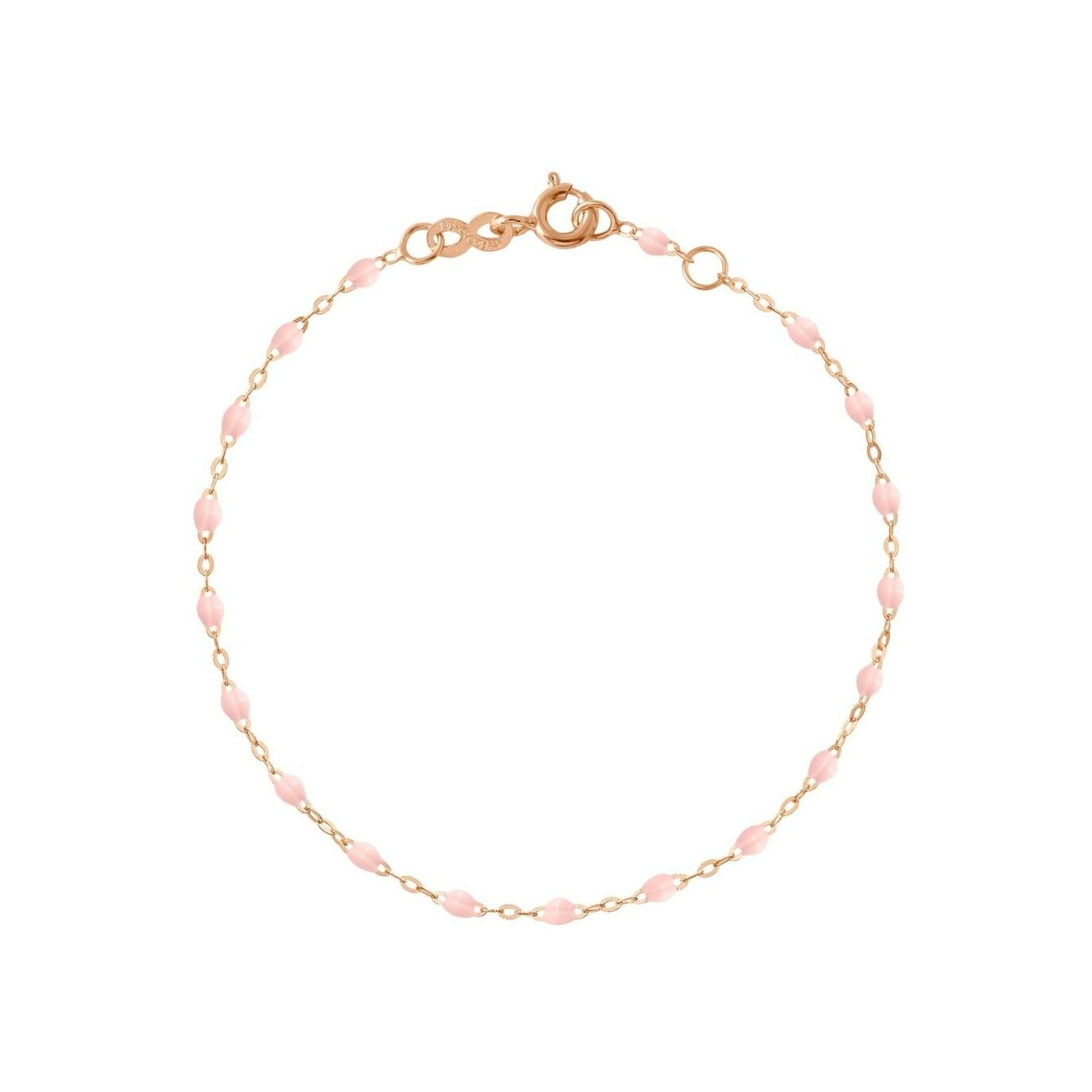 Achat Bracelet Gigi Clozeau Classique en or rose et résine rose bébé, 17cm
