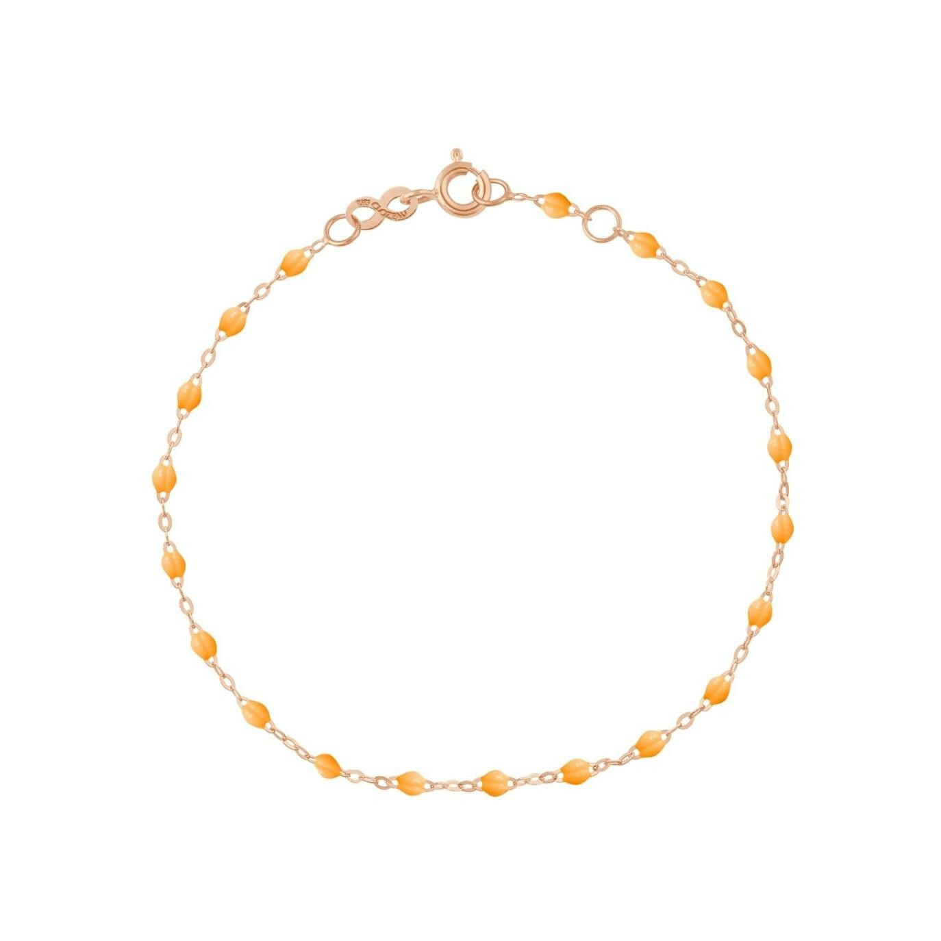 Achat Bracelet Gigi Clozeau Classique en or rose et résine mandarine, 17cm