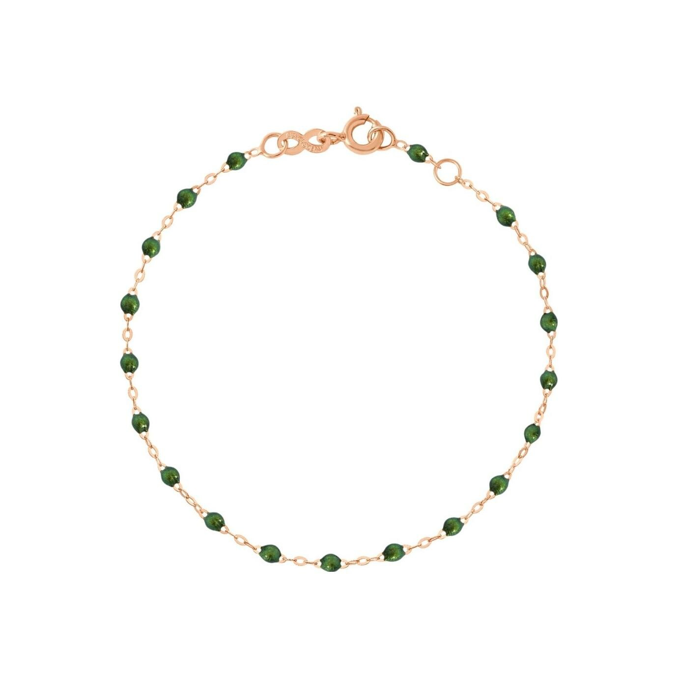 Achat Bracelet Gigi Clozeau Classique en or rose et résine scarabée, 17cm