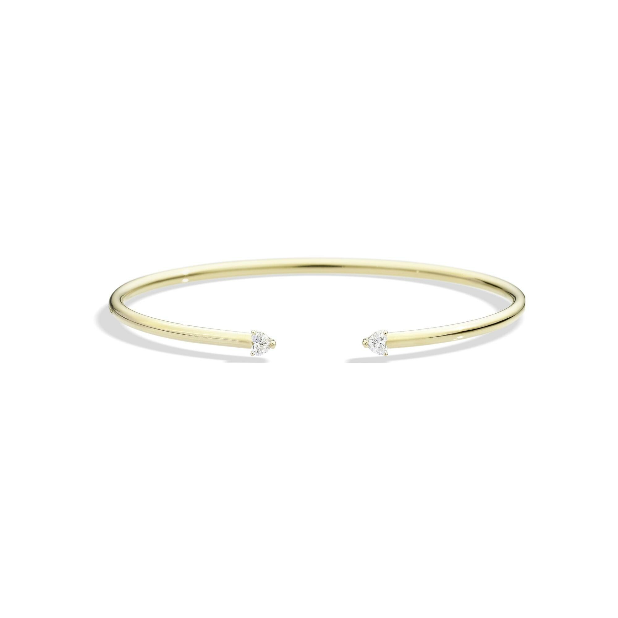 Achat Bracelet Recarlo Anniversary More en or jaune et diamants coeurs naturels 0.29 ct, taille M