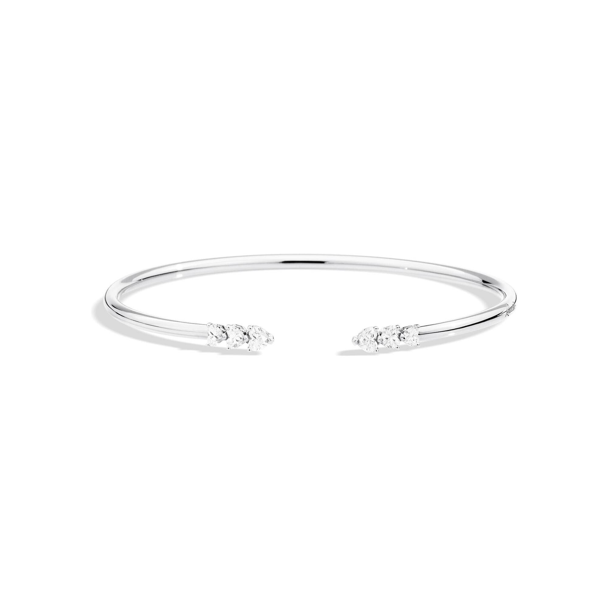 Achat Bracelet Recarlo Anniversary More en or blanc et diamants coeurs naturels 0.71 ct, taille M