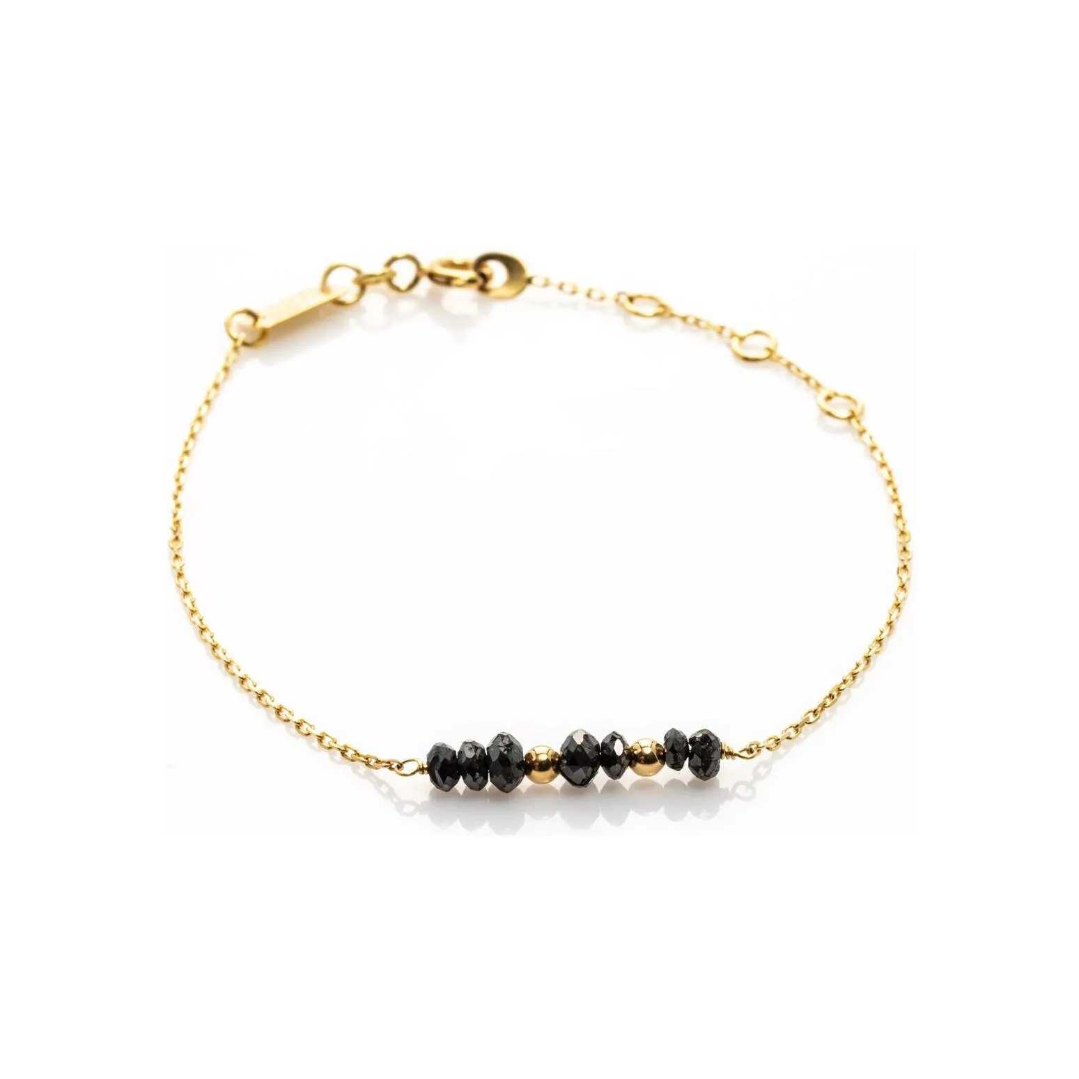 Achat Bracelet Maison Ballet by Scarlett en or jaune et diamants noirs