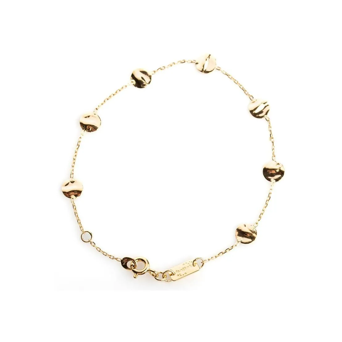 Achat Bracelet Maison Ballet by Scarlett ronds froissés en or jaune