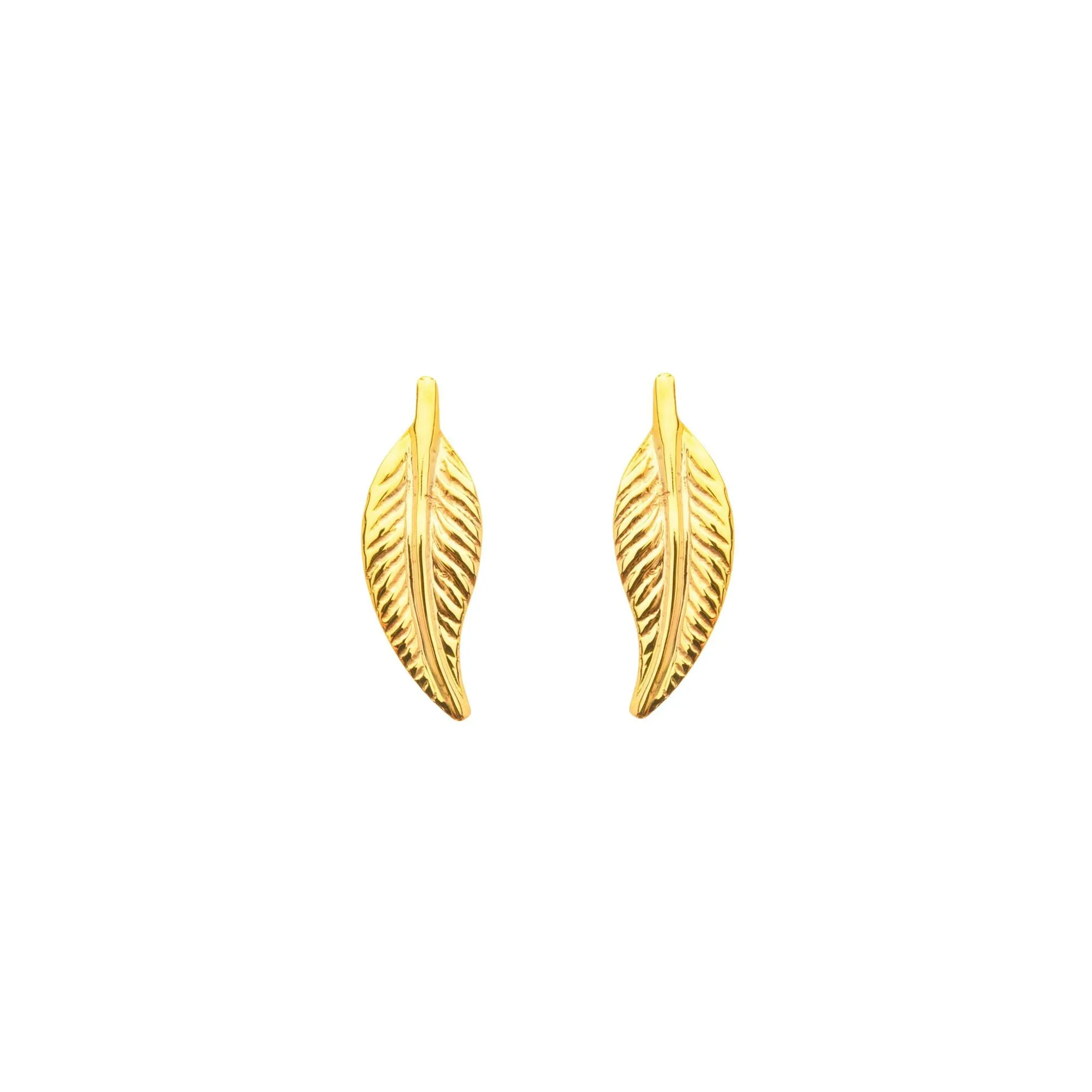 Achat Boucles d'oreilles Maison Ballet by Scarlett petites plumes en or jaune