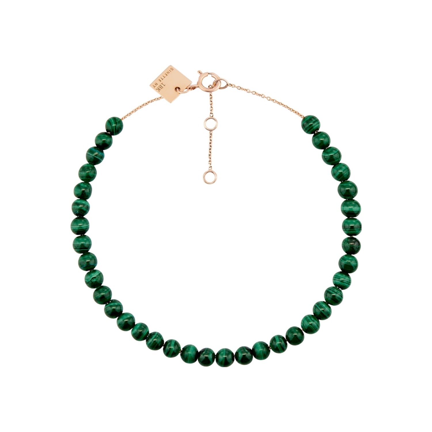 Achat Bracelet GINETTE NY MARIA en or rose et malachite