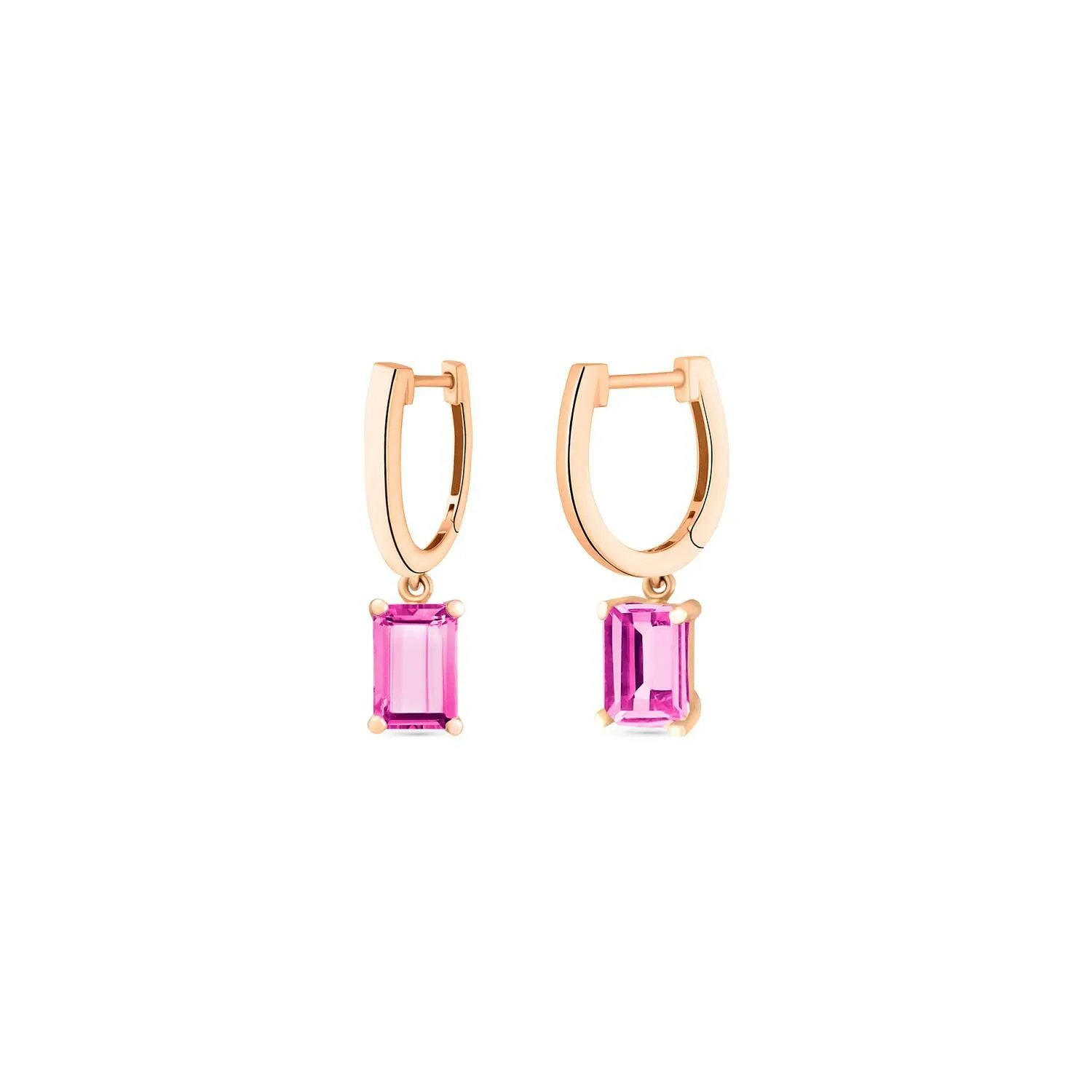 Achat Boucles d'oreilles pendantes GINETTE NY COCKTAIL en or rose et topazes