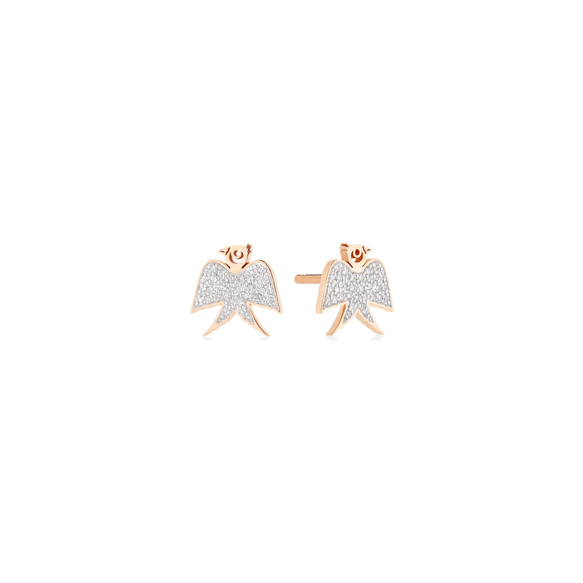 Achat Boucles d'oreilles GINETTE NY GEORGIA en or rose et diamants