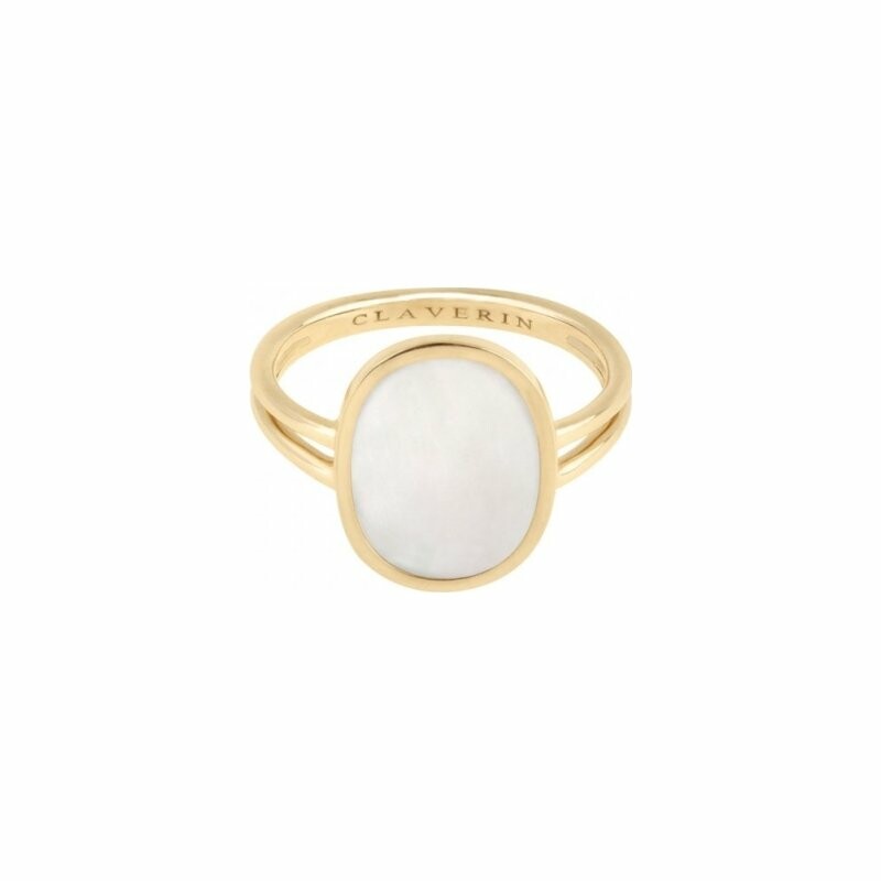 Achat Bague Claverin Organic 750 Organic en or jaune et nacre