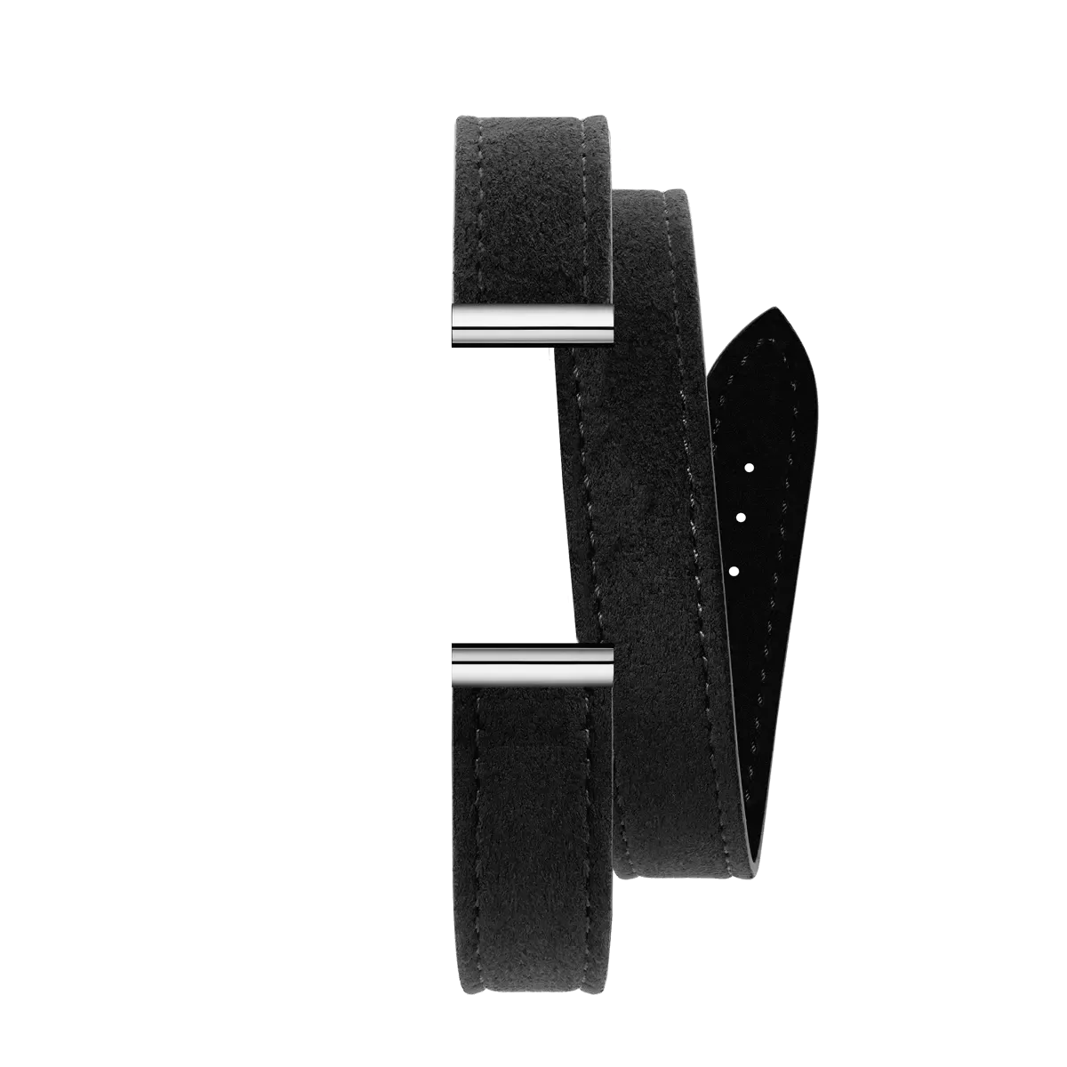 BRACELET ALCANTARA – NOIR pour série Antares Interchangeables