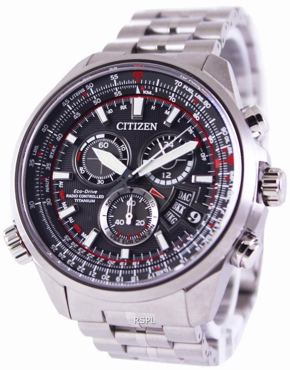 Citizen Eco-Drive Radio Controlled titane BY0120-54F montre homme
