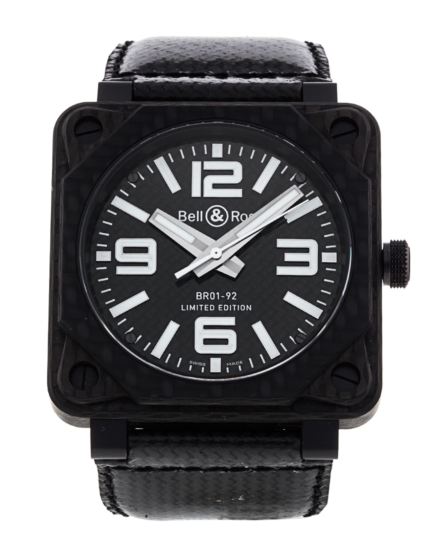 Bell and Ross BR01-92 - cadran Noir de carbone arabe
