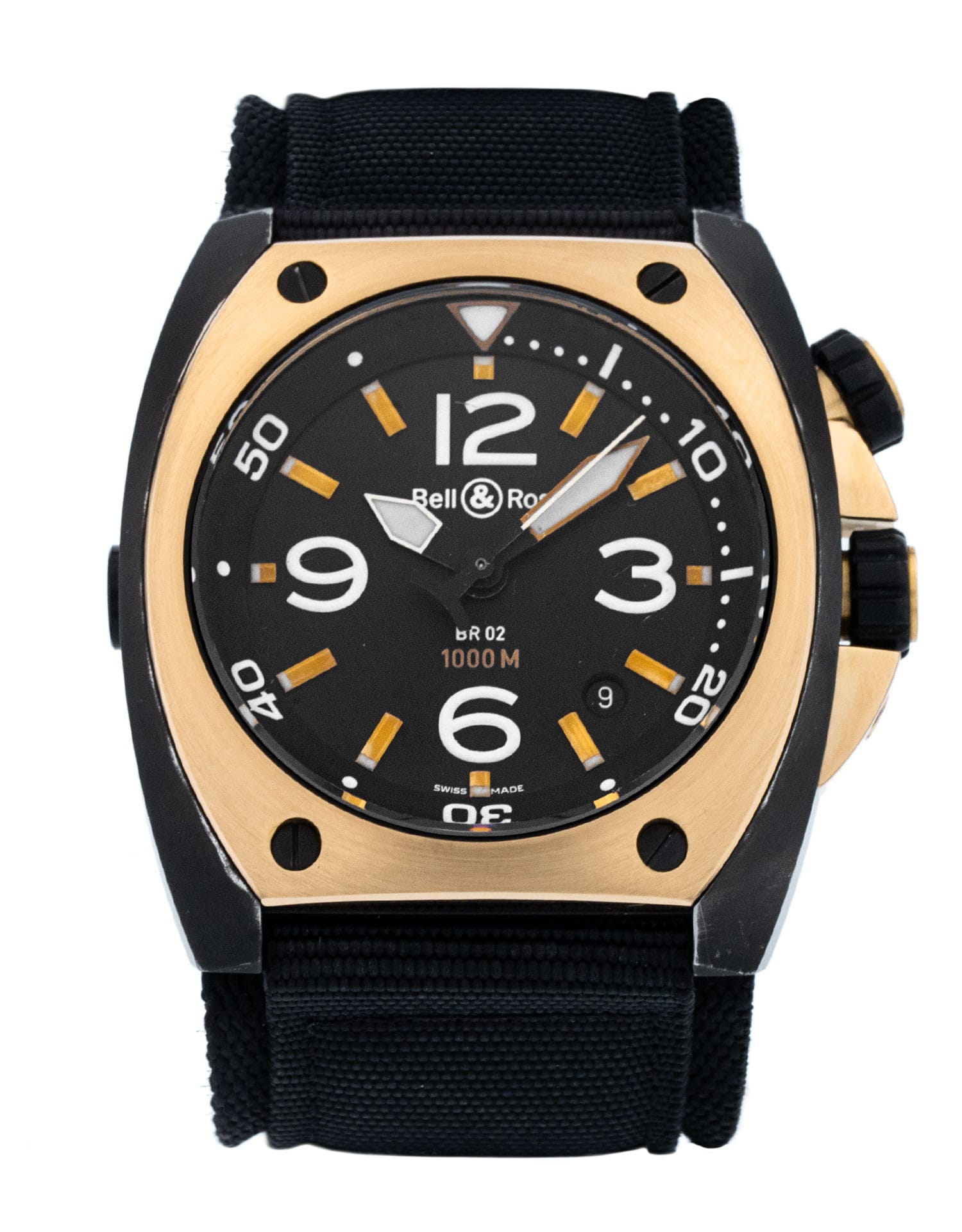 Bell and Ross BR02 - cadran Trimestre noir arabe