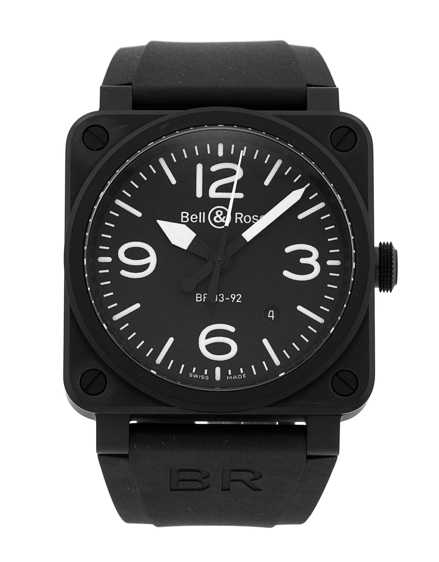 Bell and Ross BR03-92 - cadran Trimestre noir arabe