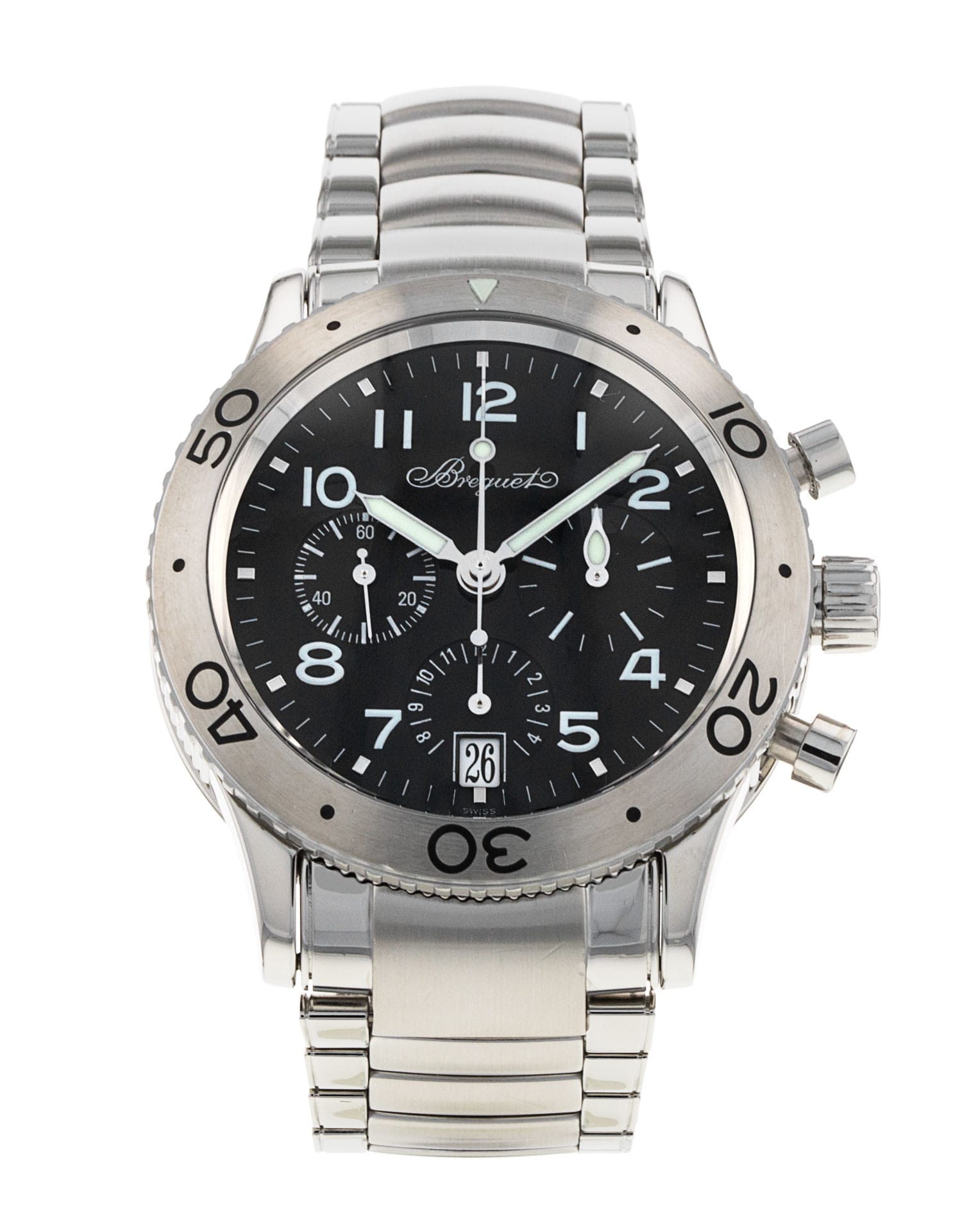 Breguet Type XX - cadran Baton noire et un bracelet e Métal