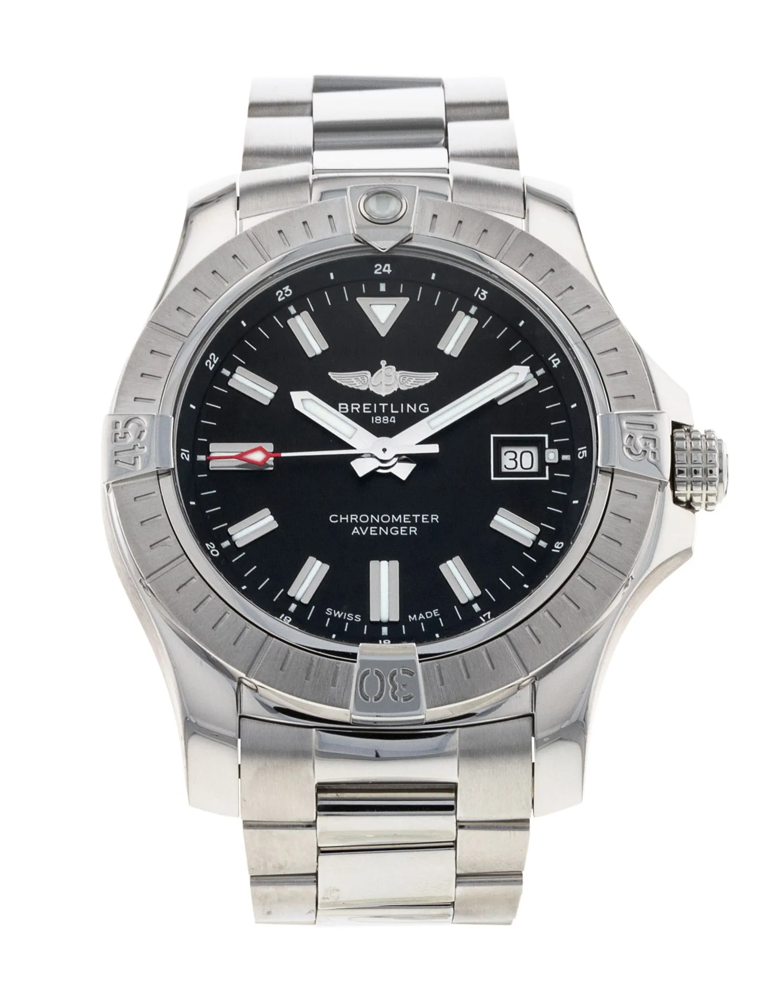 Breitling Avenger Automatic 43 - cadran Baton noire
