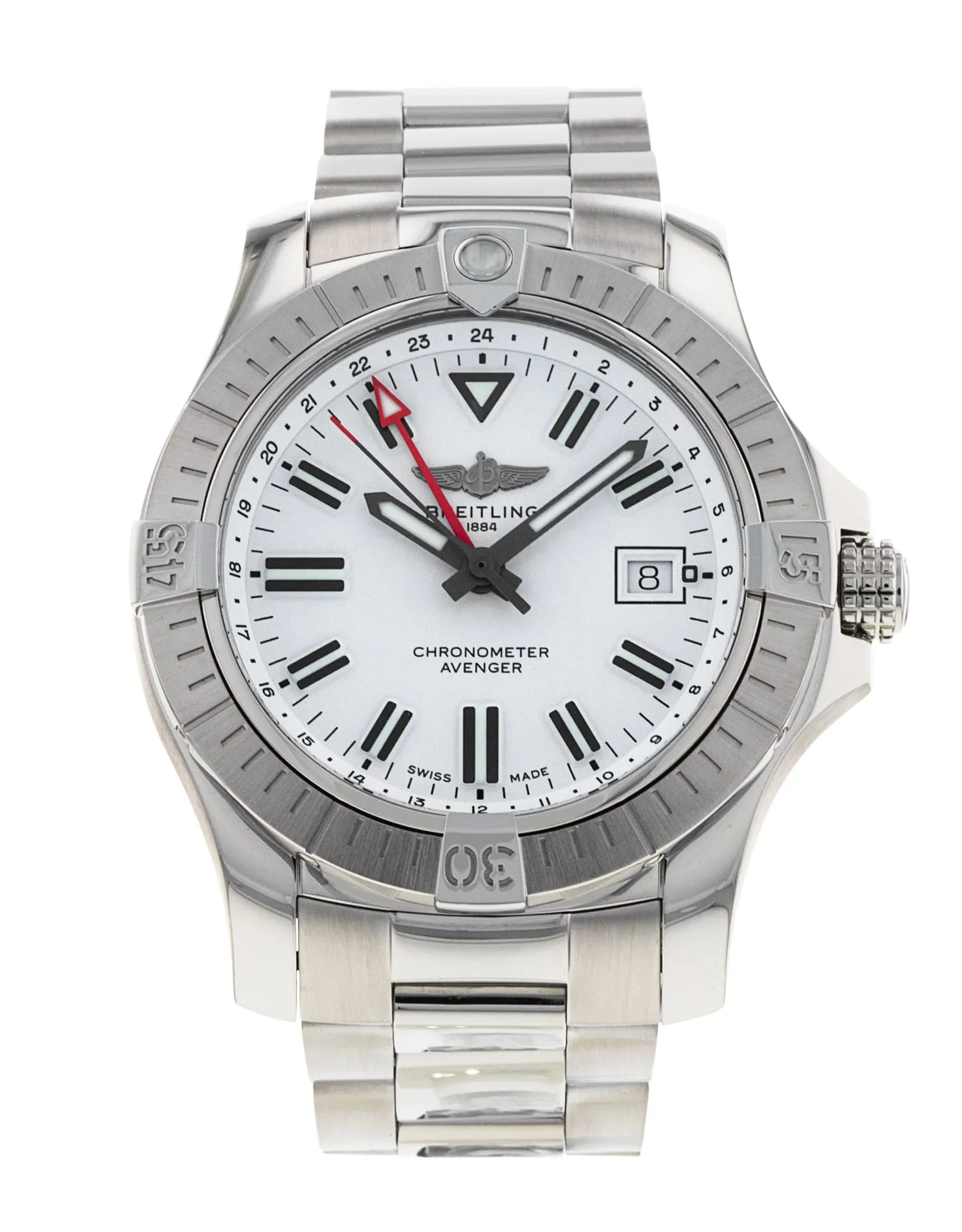 Breitling Avenger Automatic 43 - cadran Baguette blanche