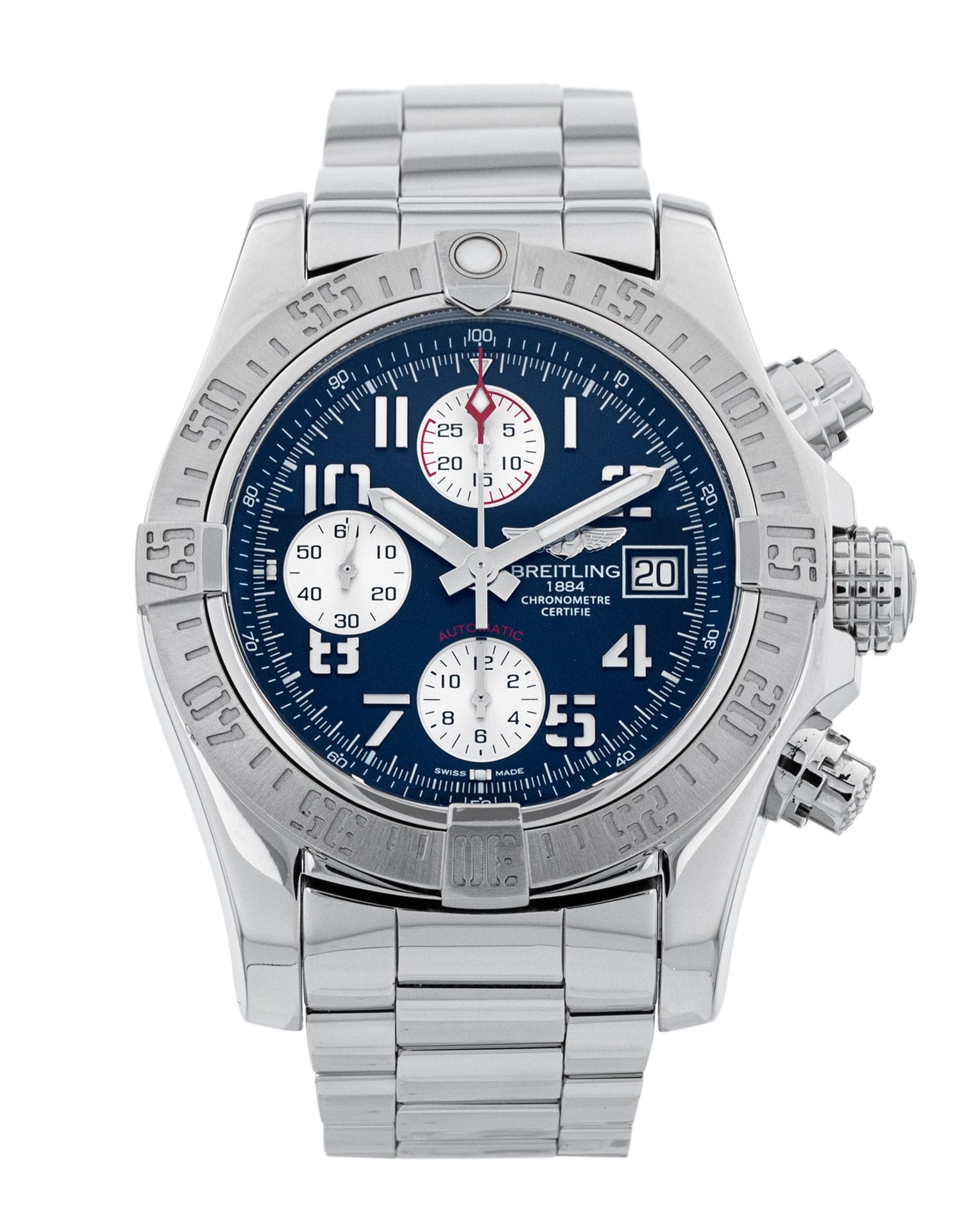 Breitling Avenger II - cadran Baton bleue
