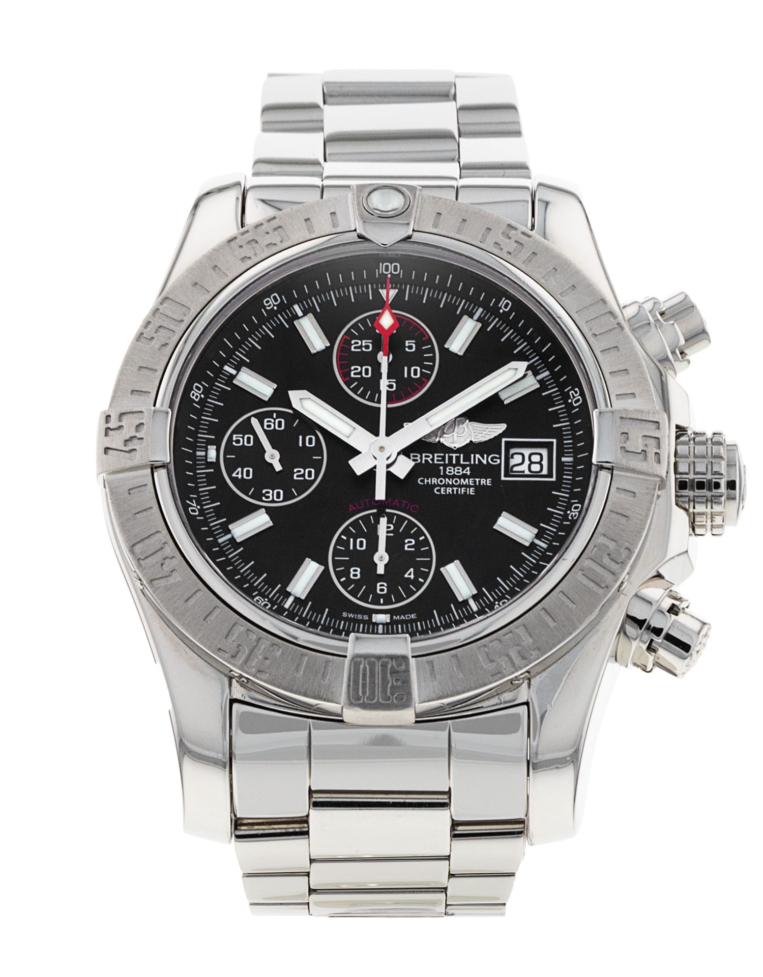 Breitling Avenger II - cadran Baton noire