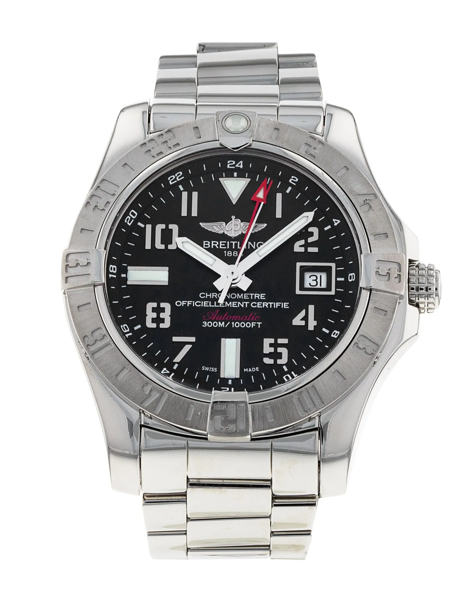 Breitling Avenger II GMT - cadran Noir arabe