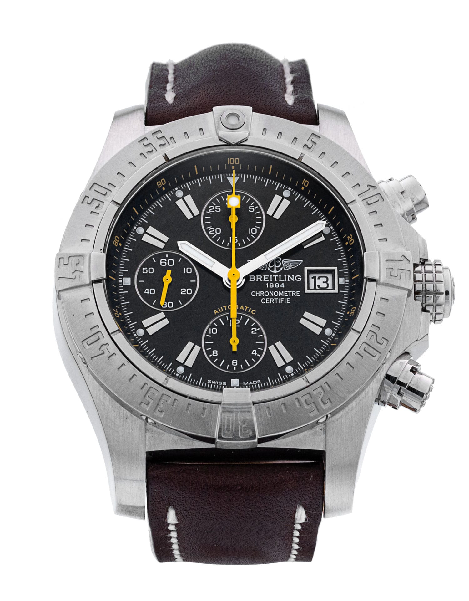 Breitling Avenger Skyland - cadran Baton noire