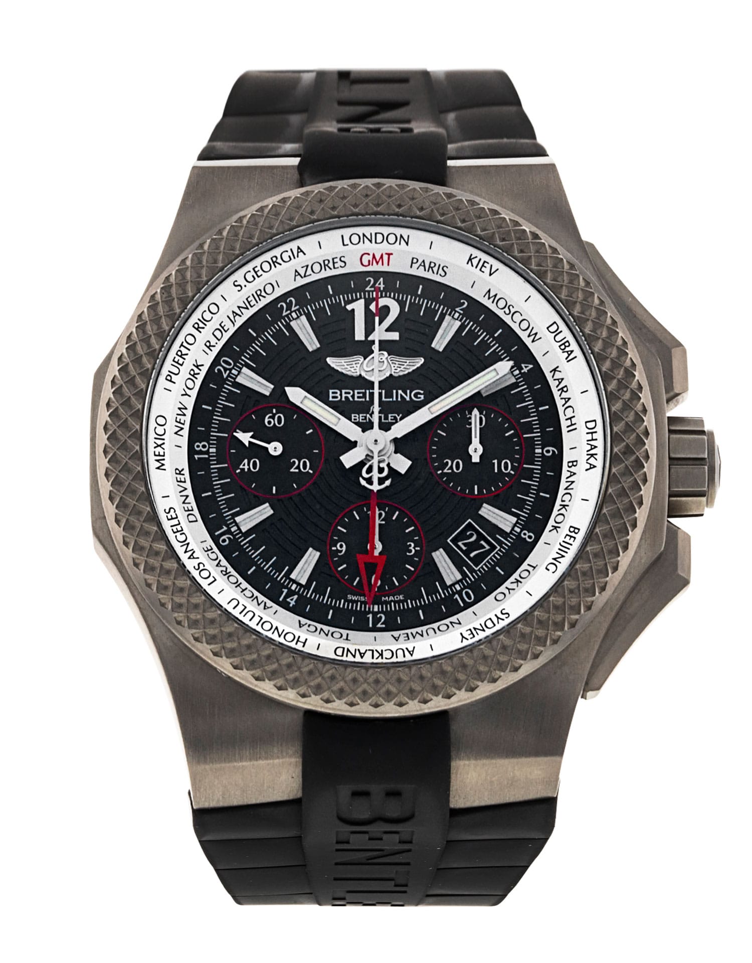 Breitling Bentley B04 GMT - cadran Baton noire