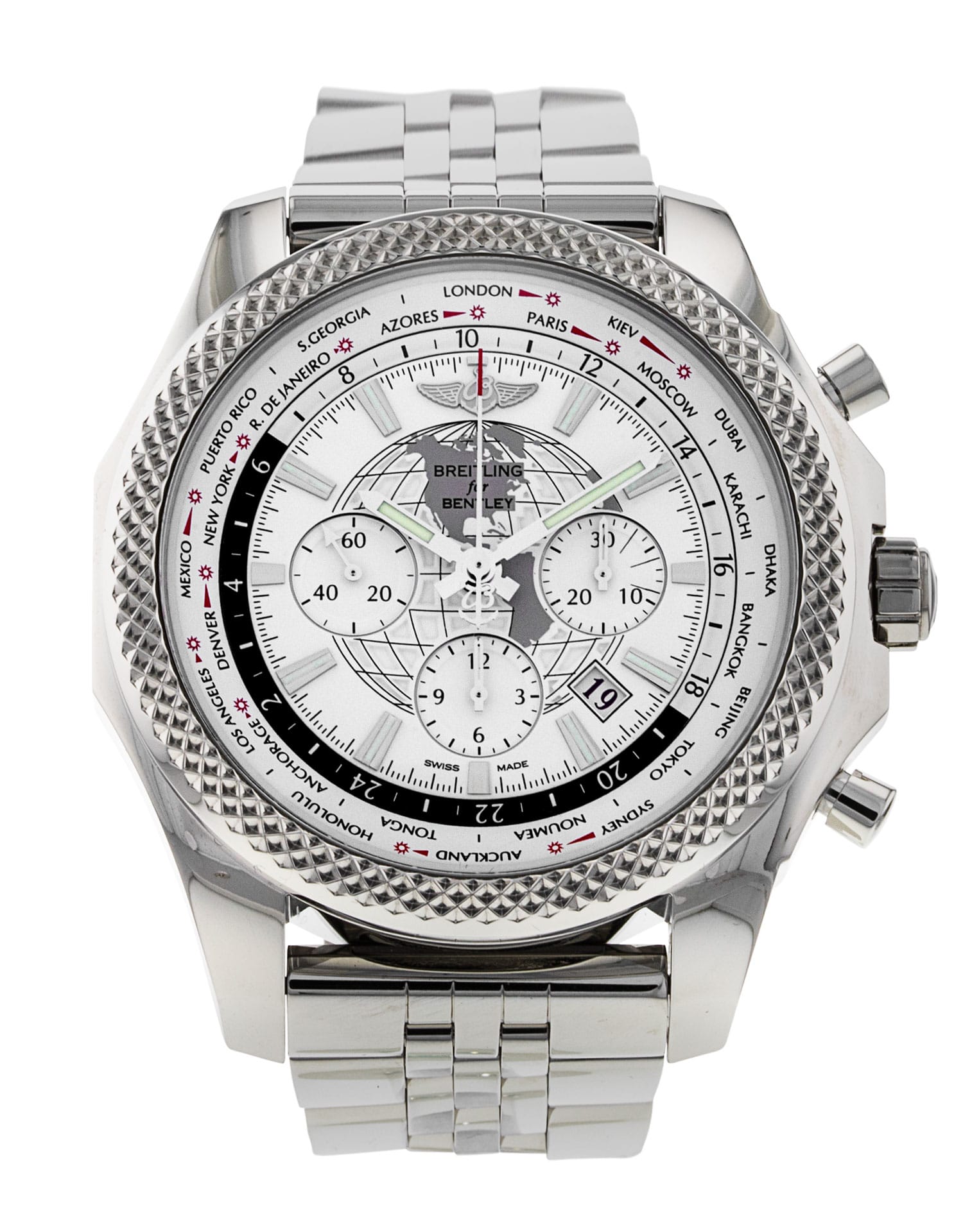 Breitling Bentley B05 Unitime - cadran Baton argentée