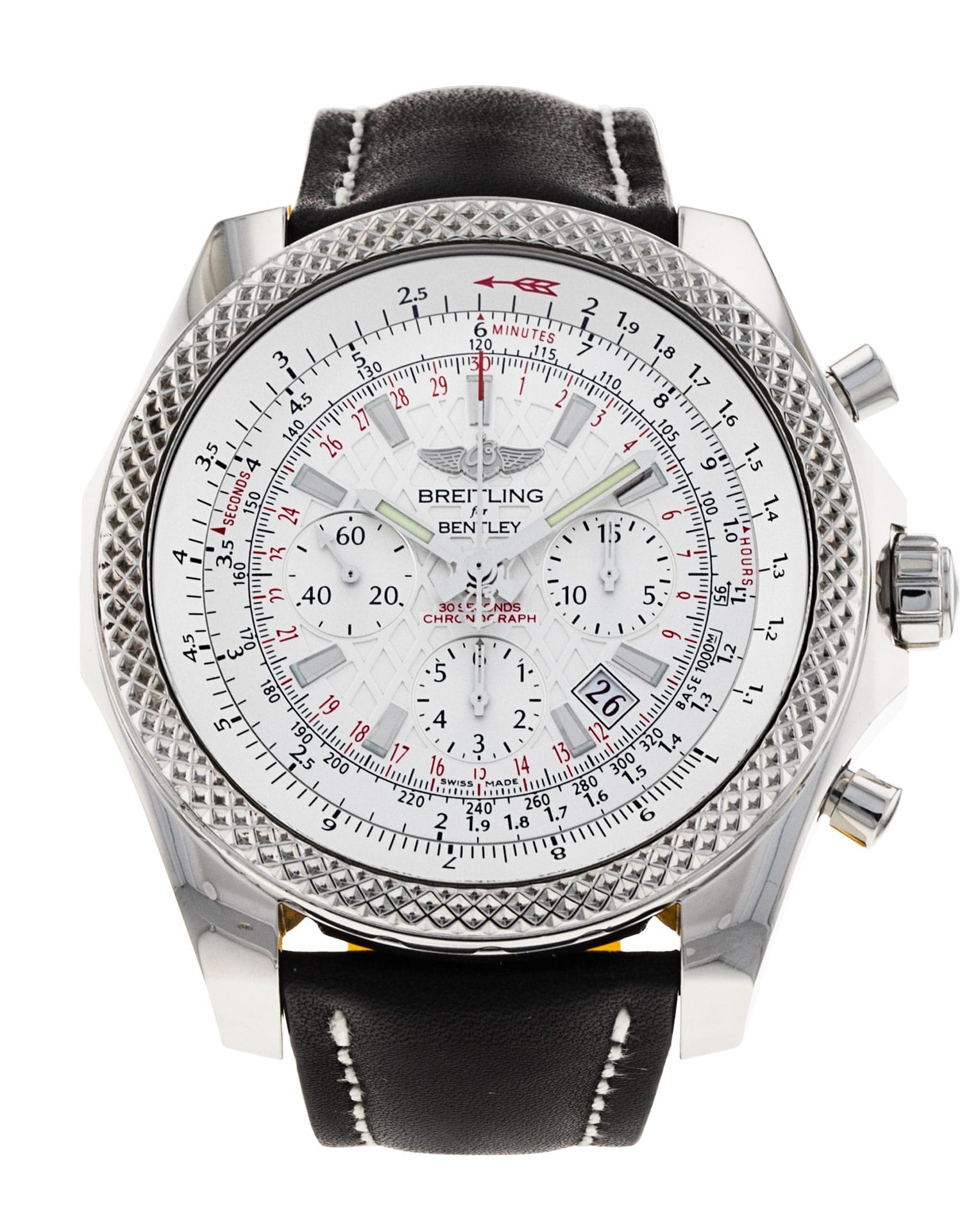 Breitling Bentley B06 - cadran Baton argentée