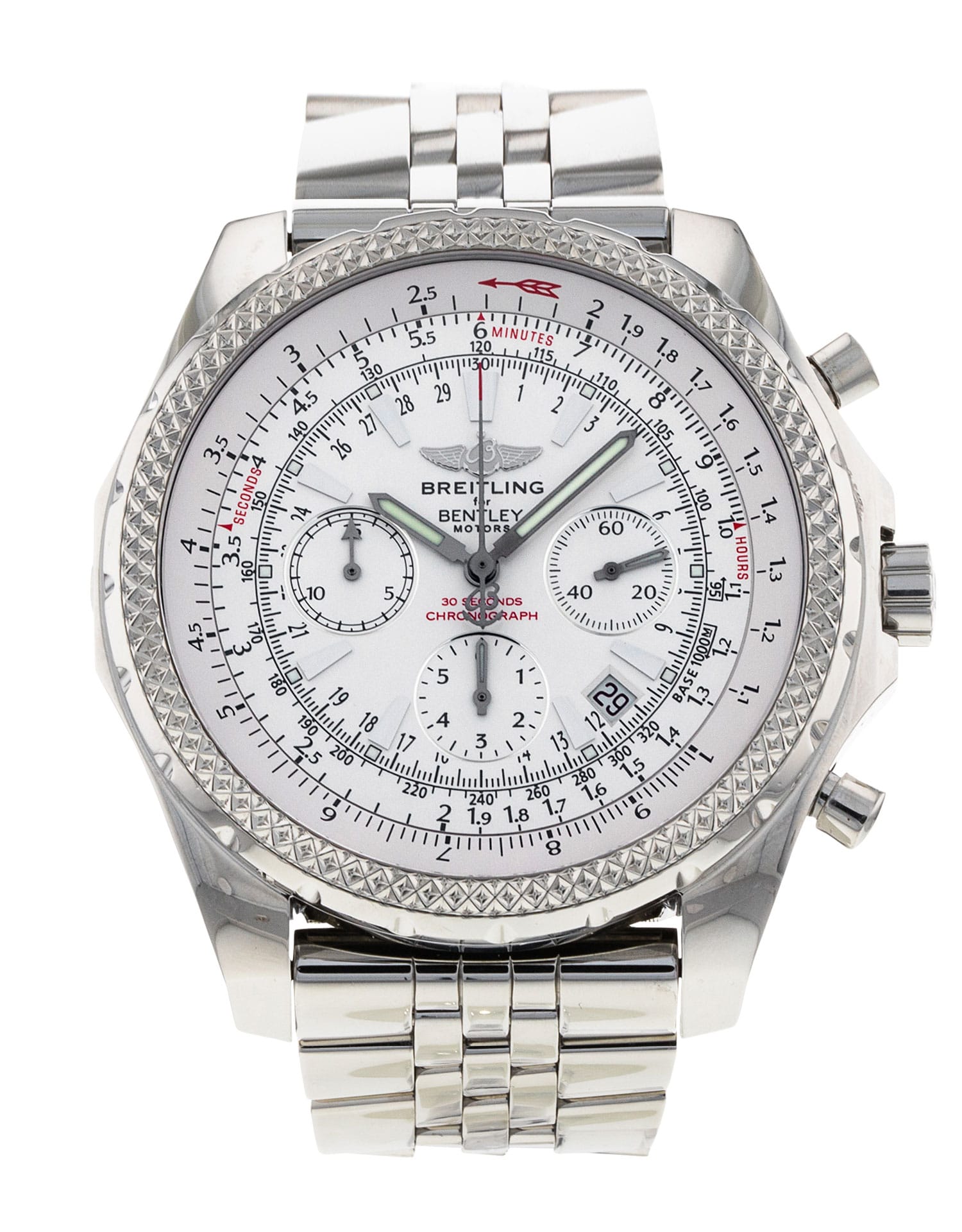 Breitling Bentley Motors - cadran Baguette blanche
