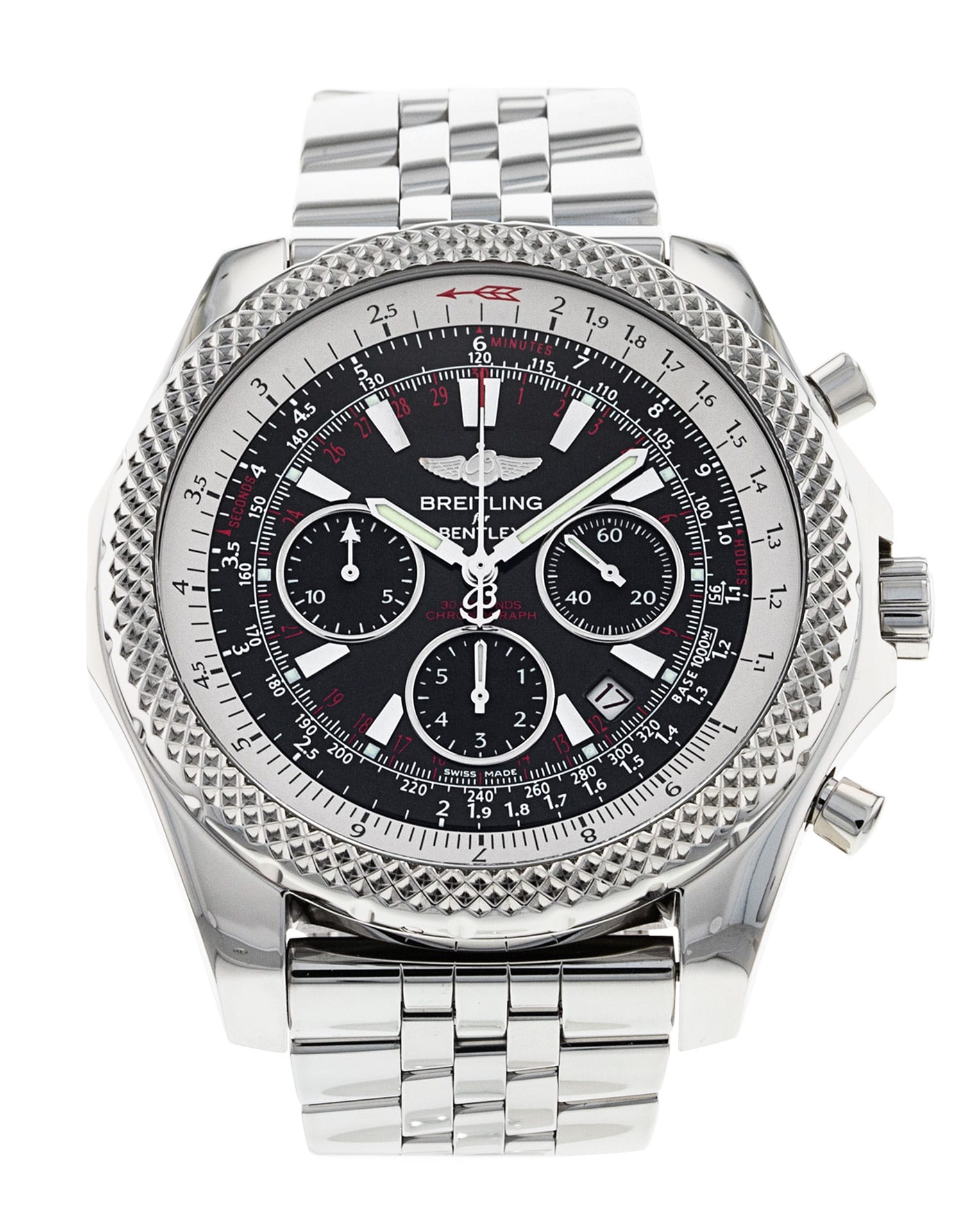 Breitling Bentley Motors - cadran Baton noire
