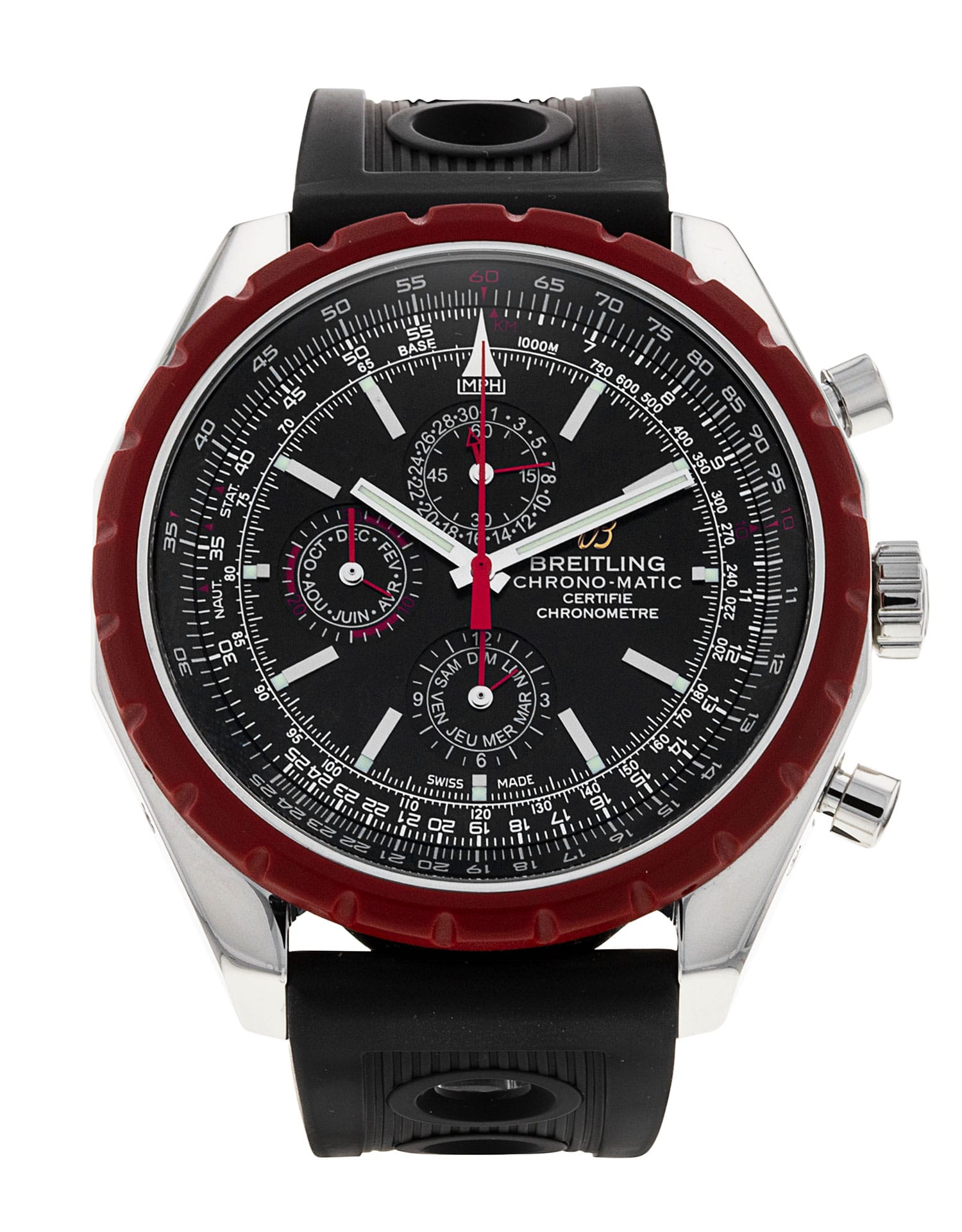 Breitling Chrono-Matic 1461 - cadran Baton noire