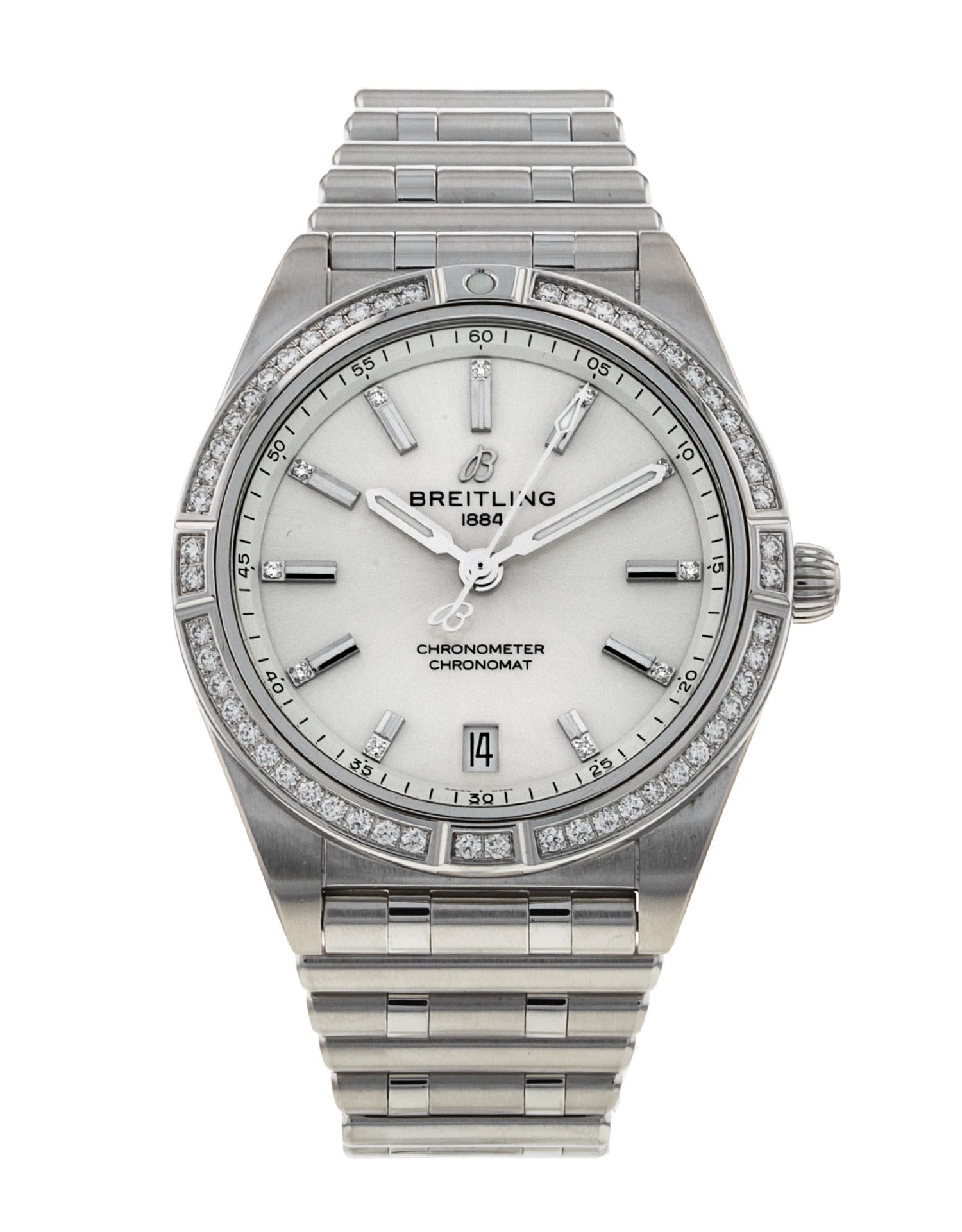 Breitling Chronomat Automatic 36 - cadran Argent Diamant