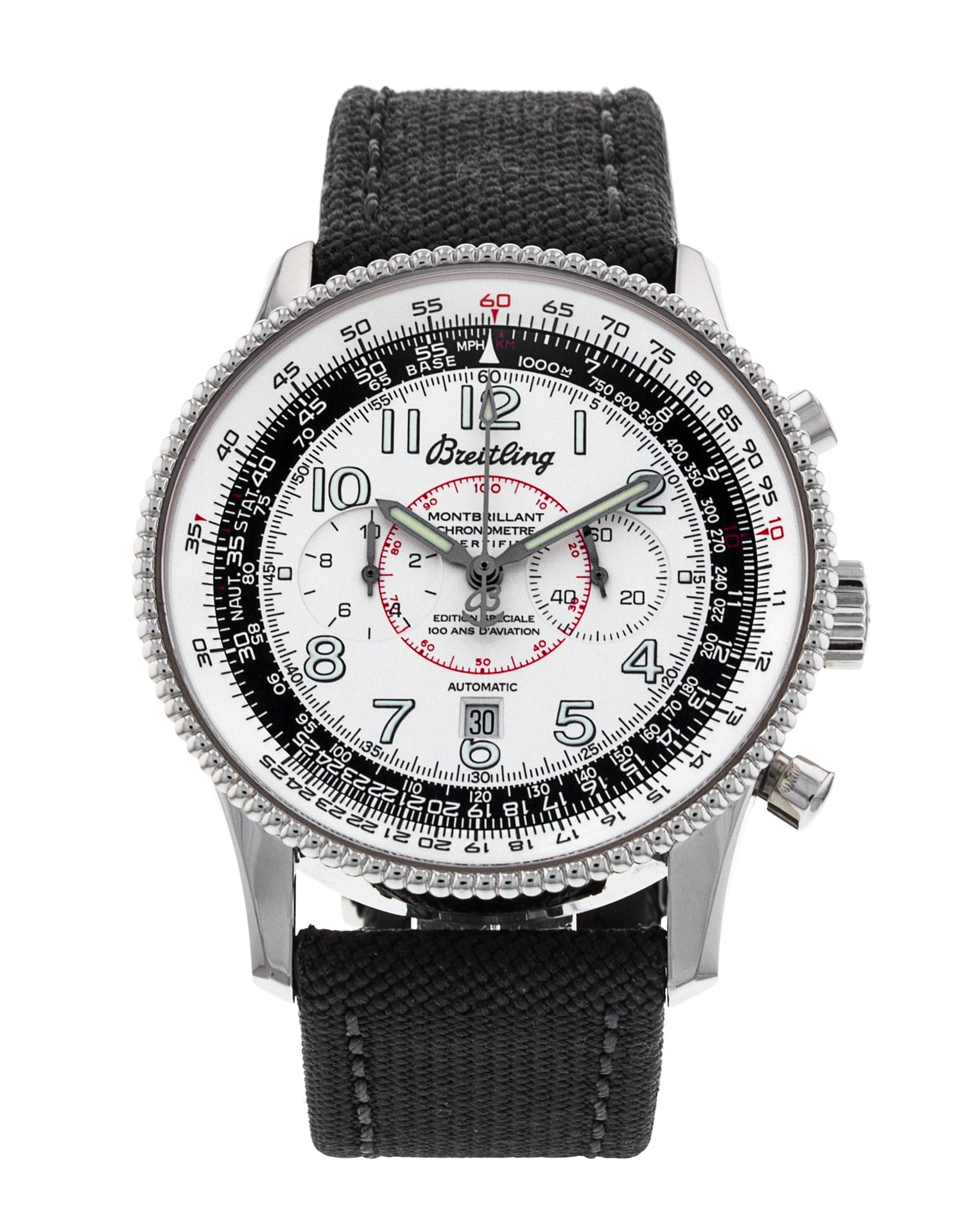 Breitling Montbrillant - cadran Arabic blanc