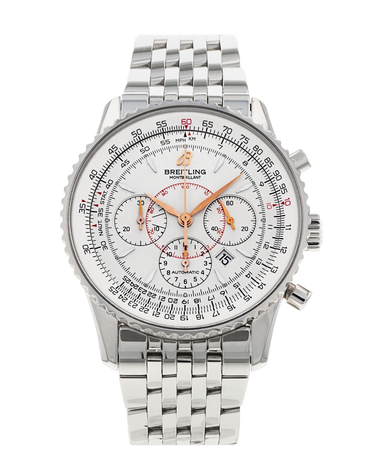 Breitling Montbrillant - cadran Baton argentée