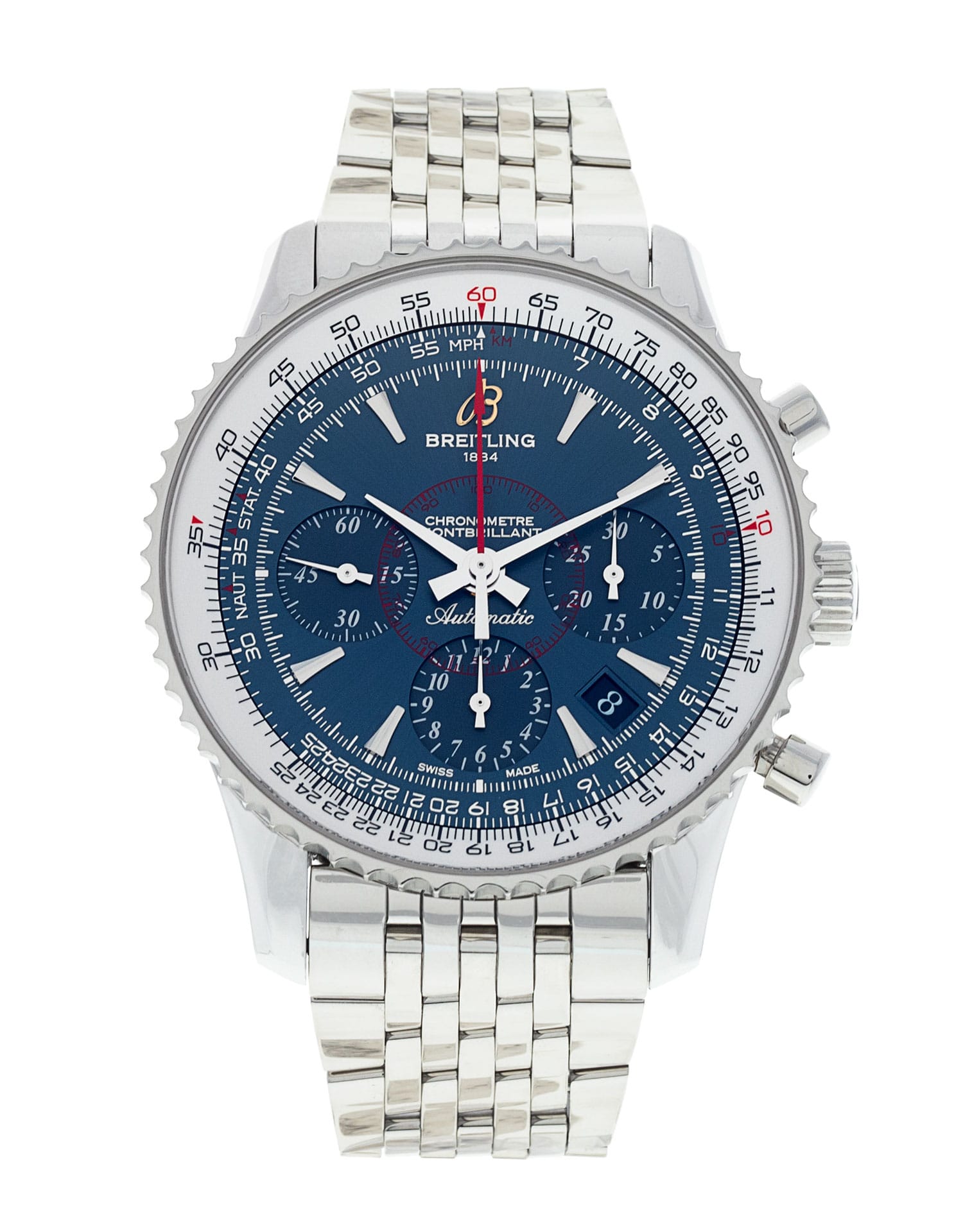 Breitling Montbrillant - cadran Baton bleue