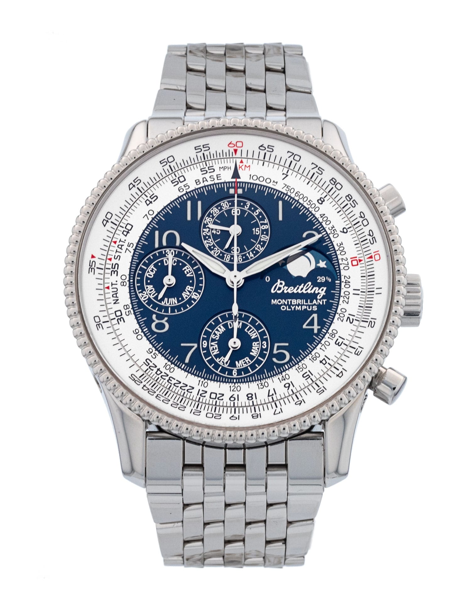 Breitling Montbrillant Olympus - cadran Bleu Arabe