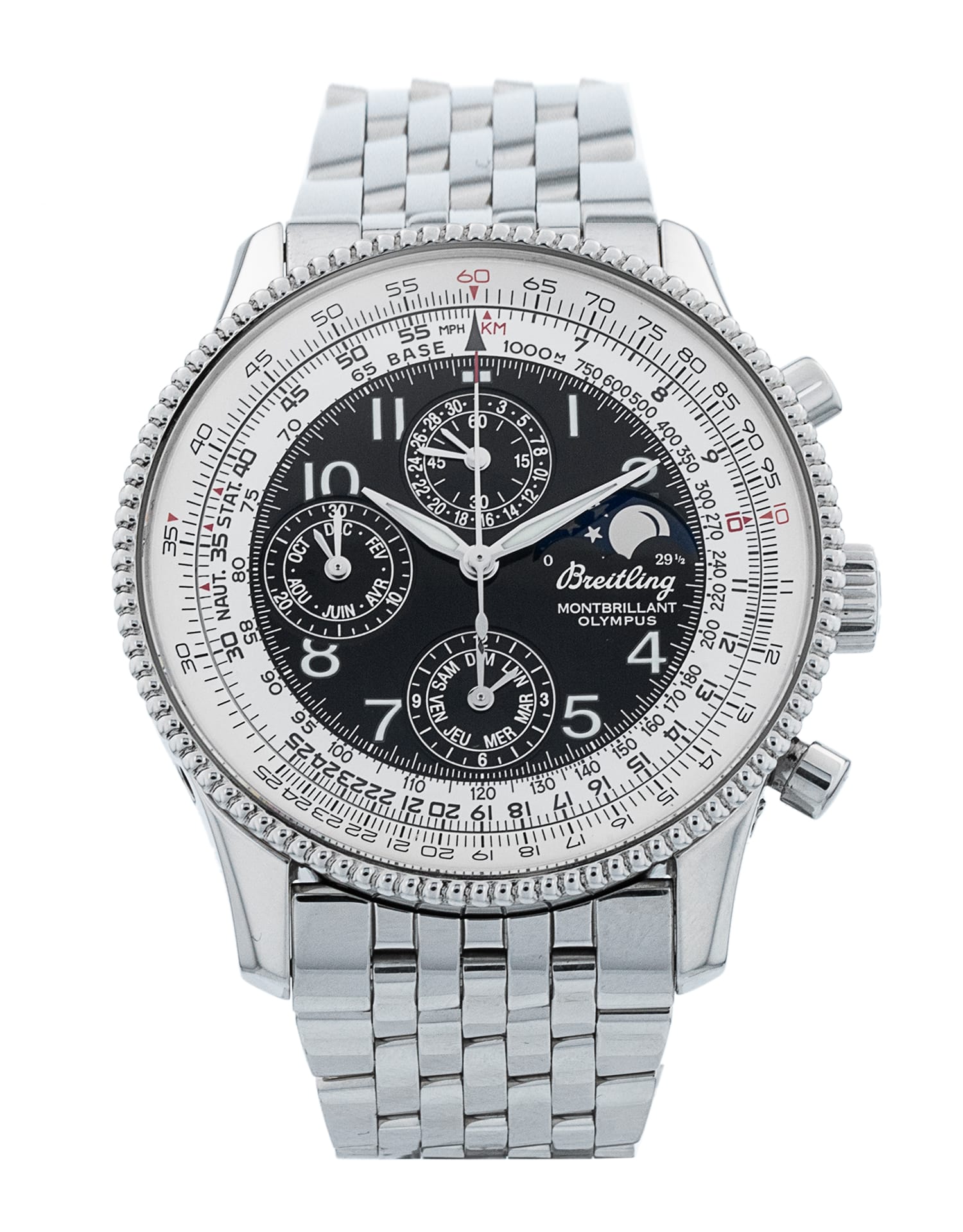 Breitling Montbrillant Olympus - cadran Noir arabe