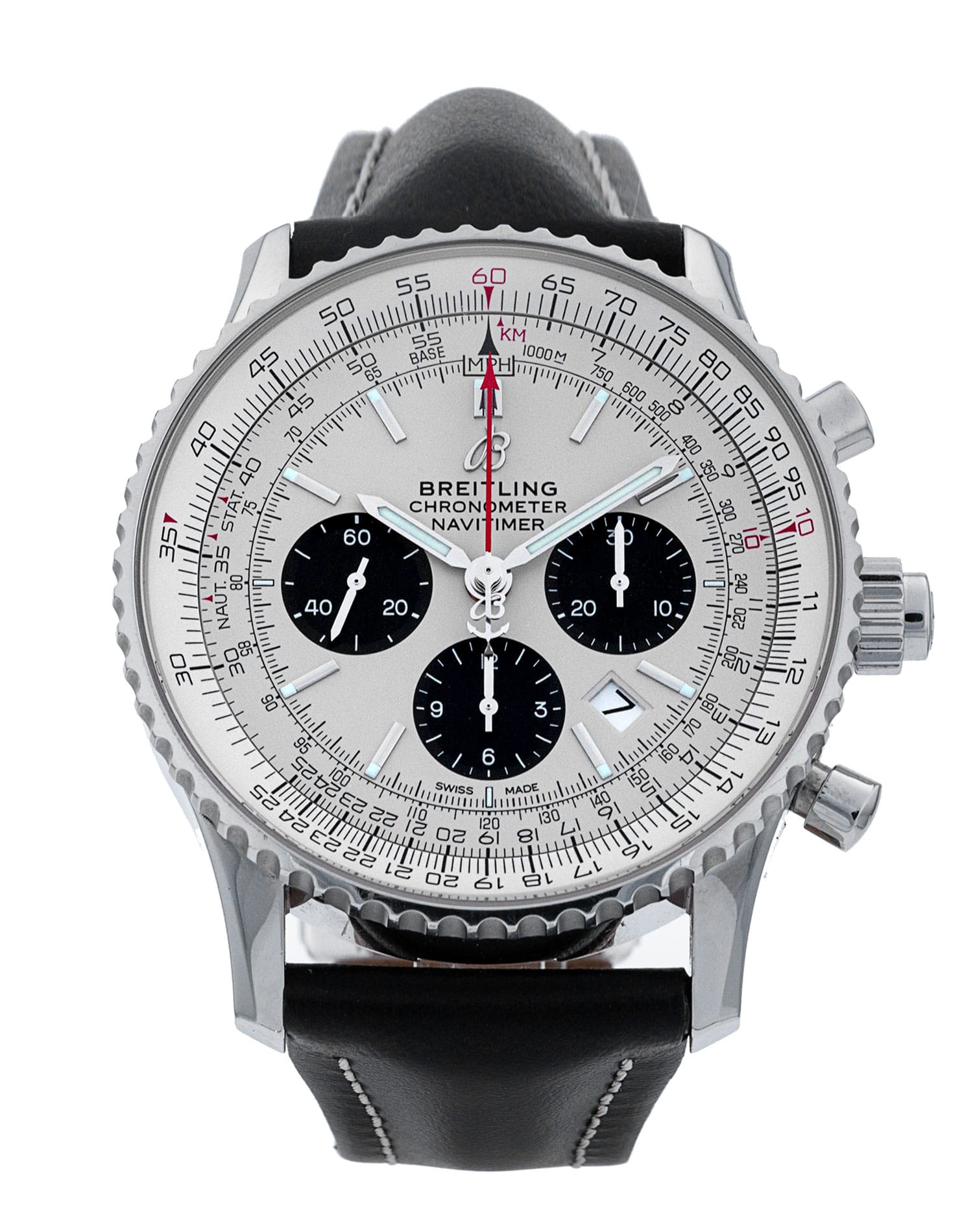 Breitling Navitimer - cadran Baton argentée