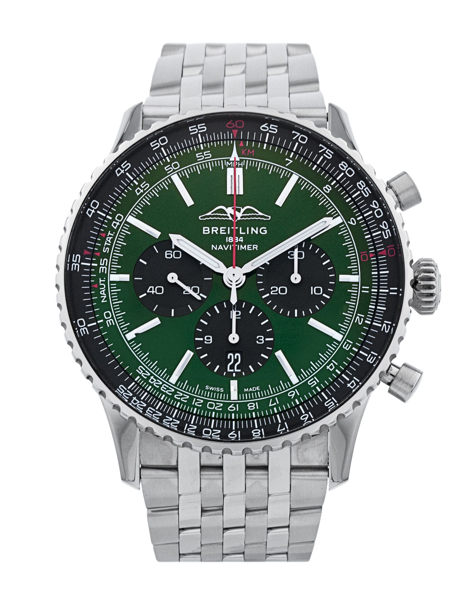 Breitling Navitimer B01 Chronograph 46 - cadran Baton verte
