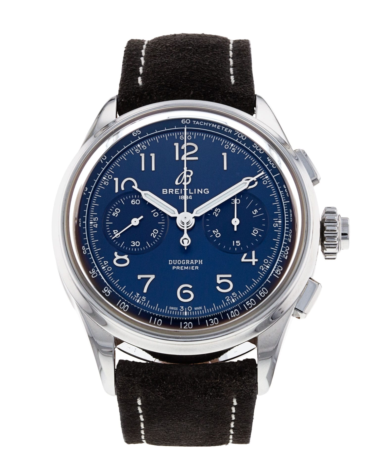 Breitling Premier - cadran Bleu Arabe et un bracelet e Cuir